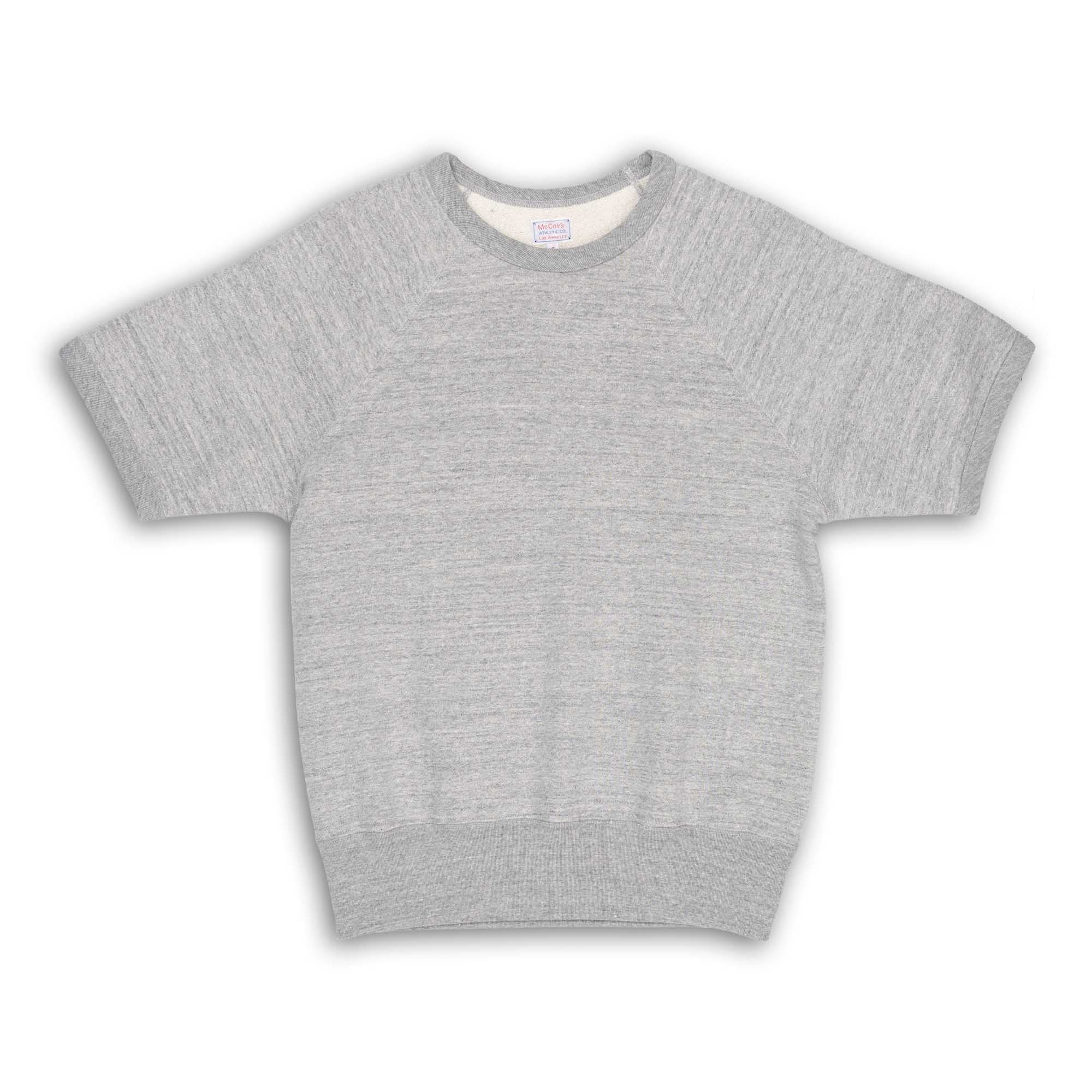 The Real McCoy's 9.oz Loopwheel S/S Sweatshirt Grey