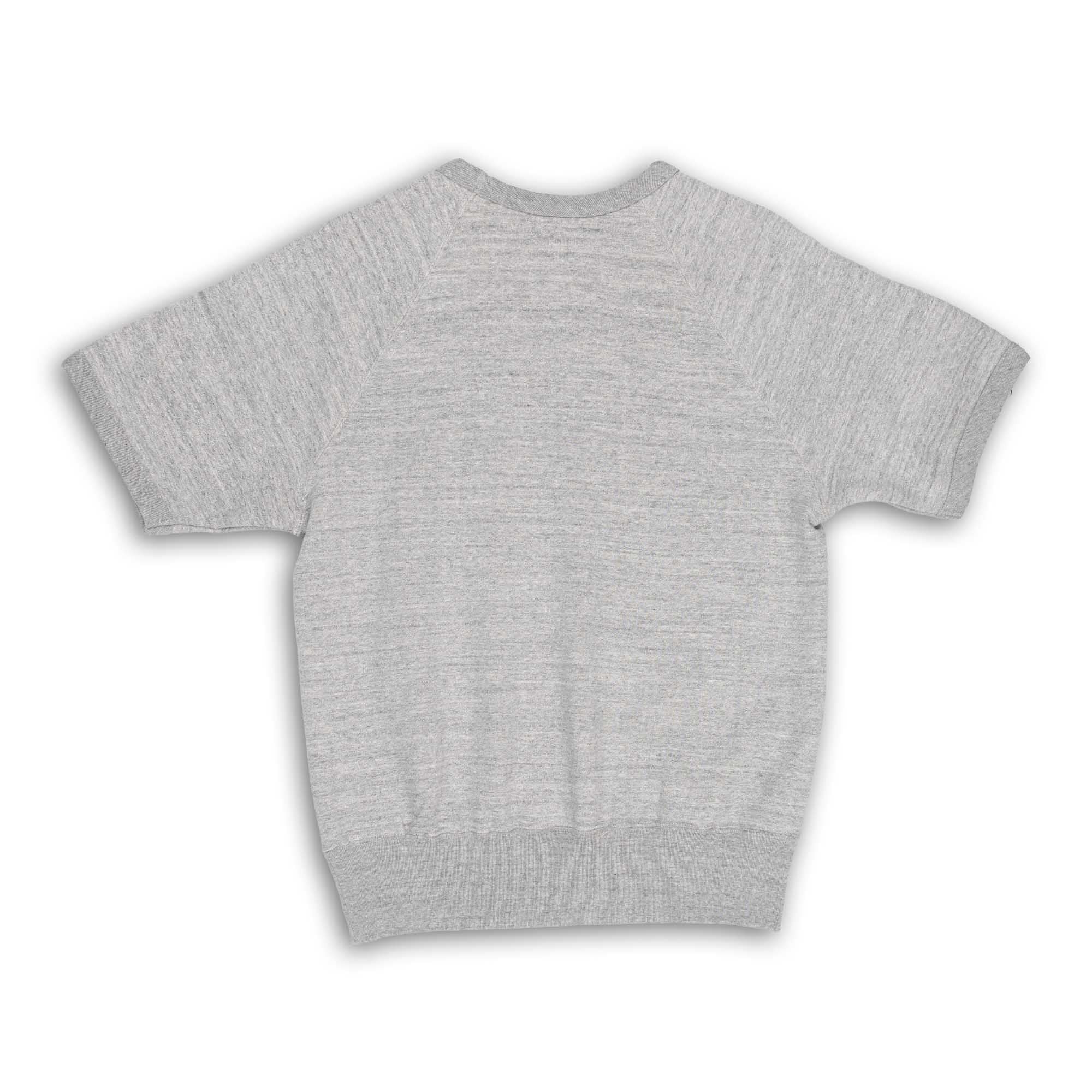 The Real McCoy's 9.oz Loopwheel S/S Sweatshirt Grey - Image 3