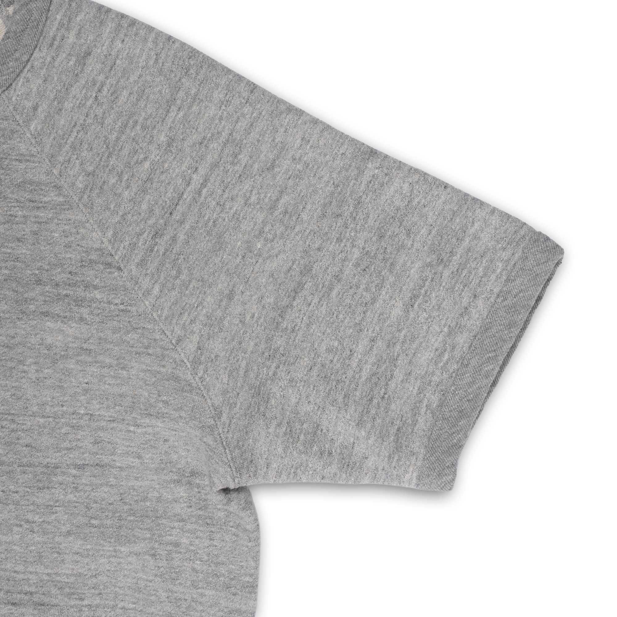 The Real McCoy's 9.oz Loopwheel S/S Sweatshirt Grey - Image 4