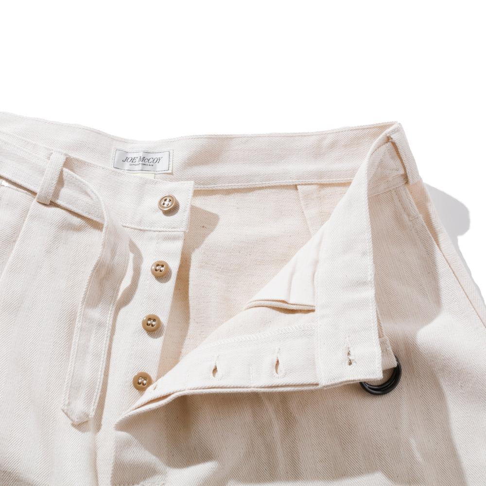 The Real McCoy's Belted Shorts / Cotton-Hemp Beige - Image 4