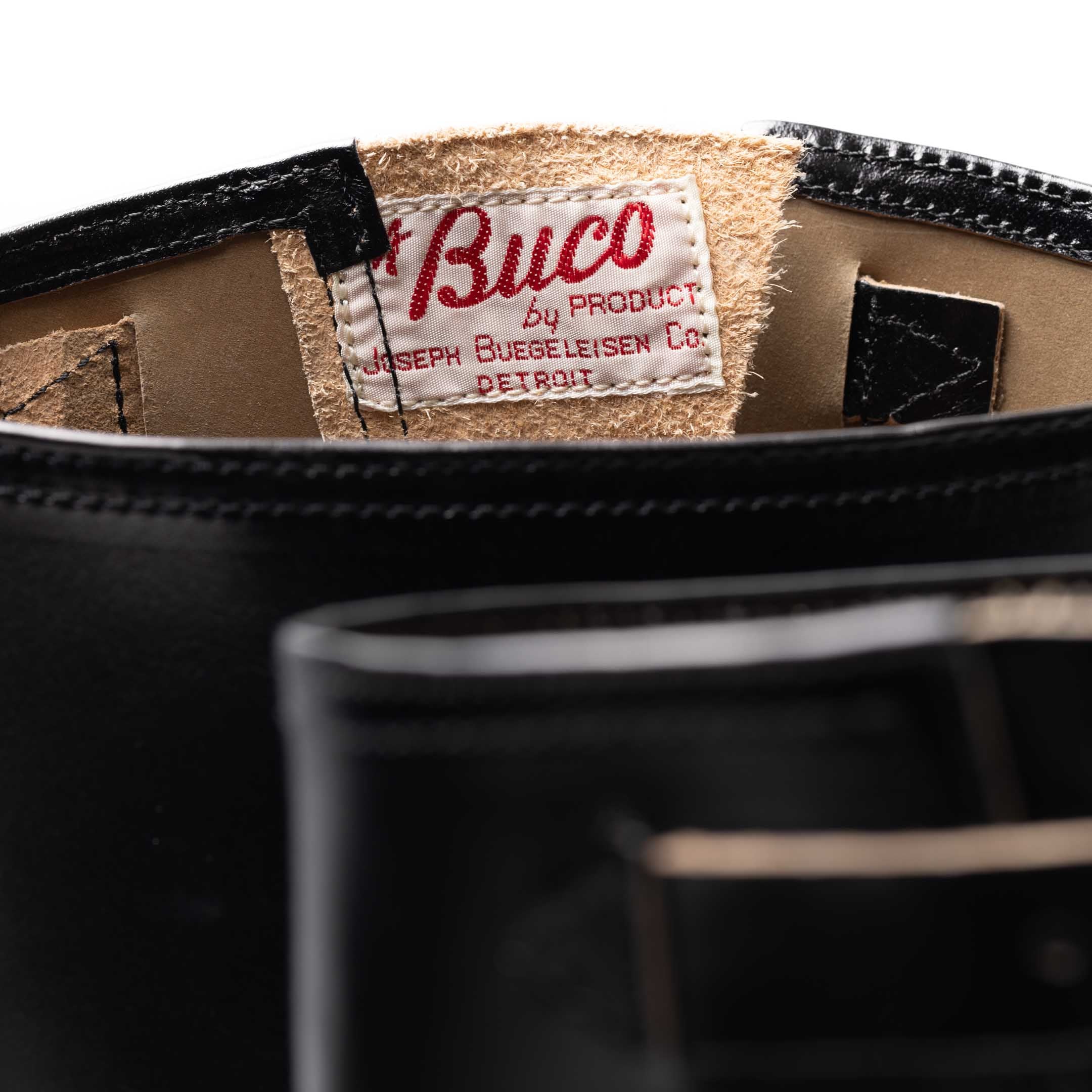 The Real McCoy's Buco Engineer Boots Buttock Black - Image 4