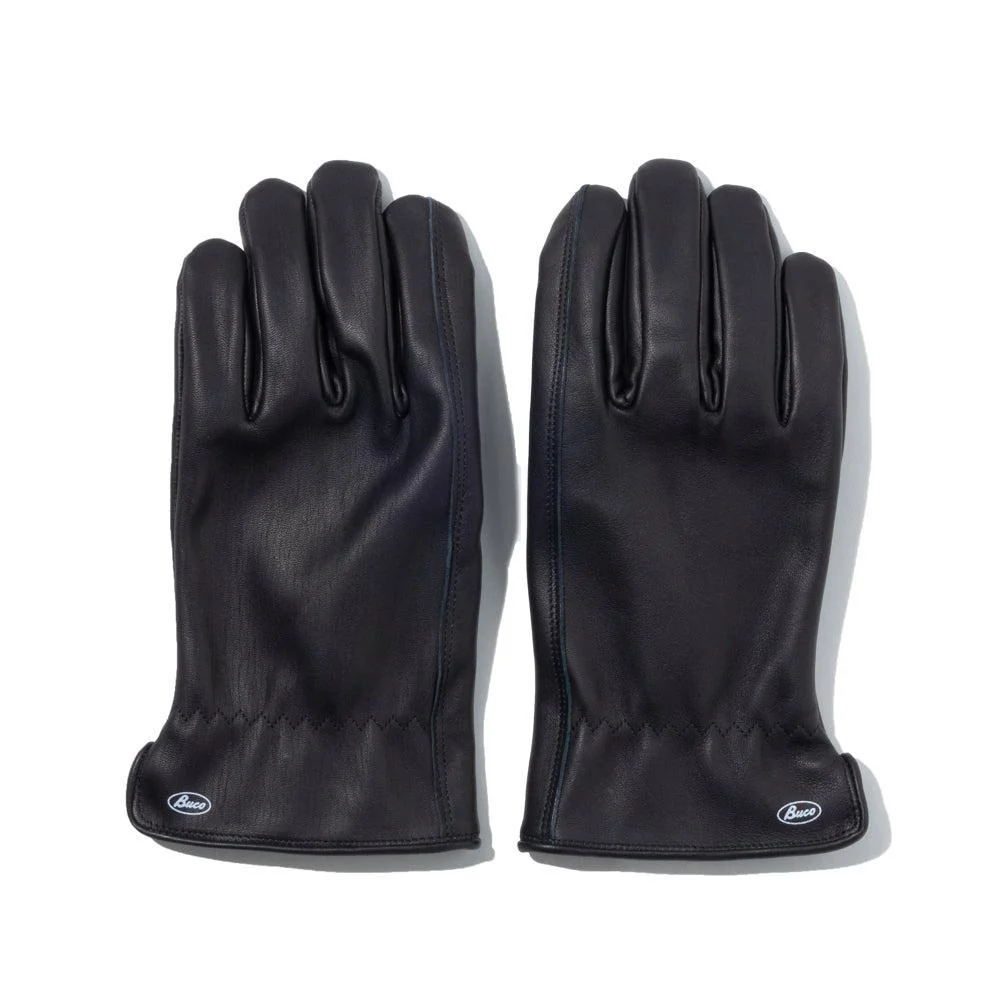 The Real McCoy's Buco Horsehide Leather Gloves Black