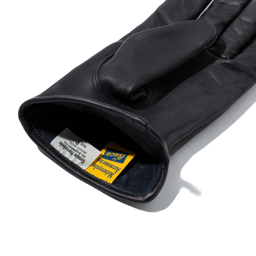 The Real McCoy's Buco Horsehide Leather Gloves Black - Image 4