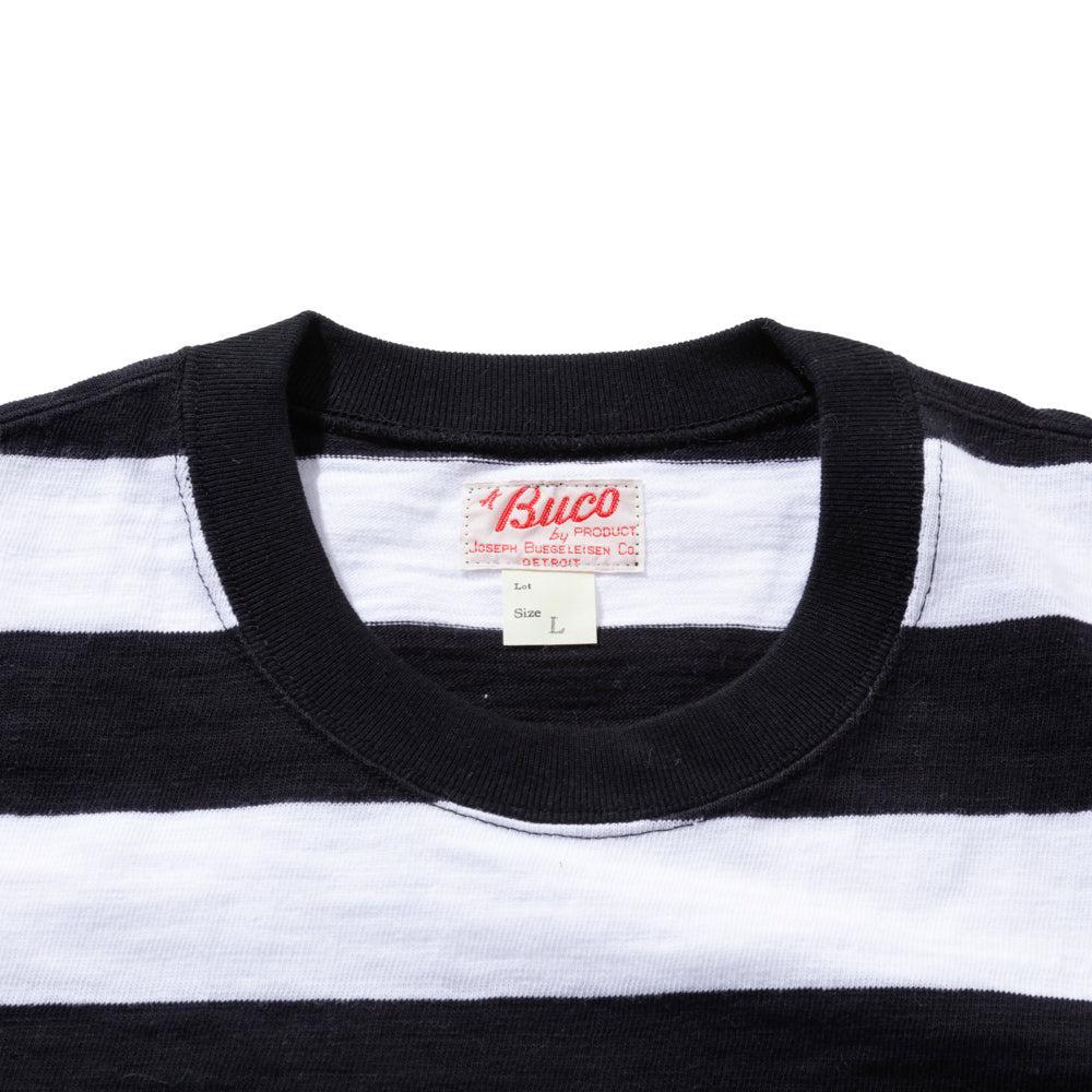 The Real McCoy's Buco Stripe T-shirt White - Image 3