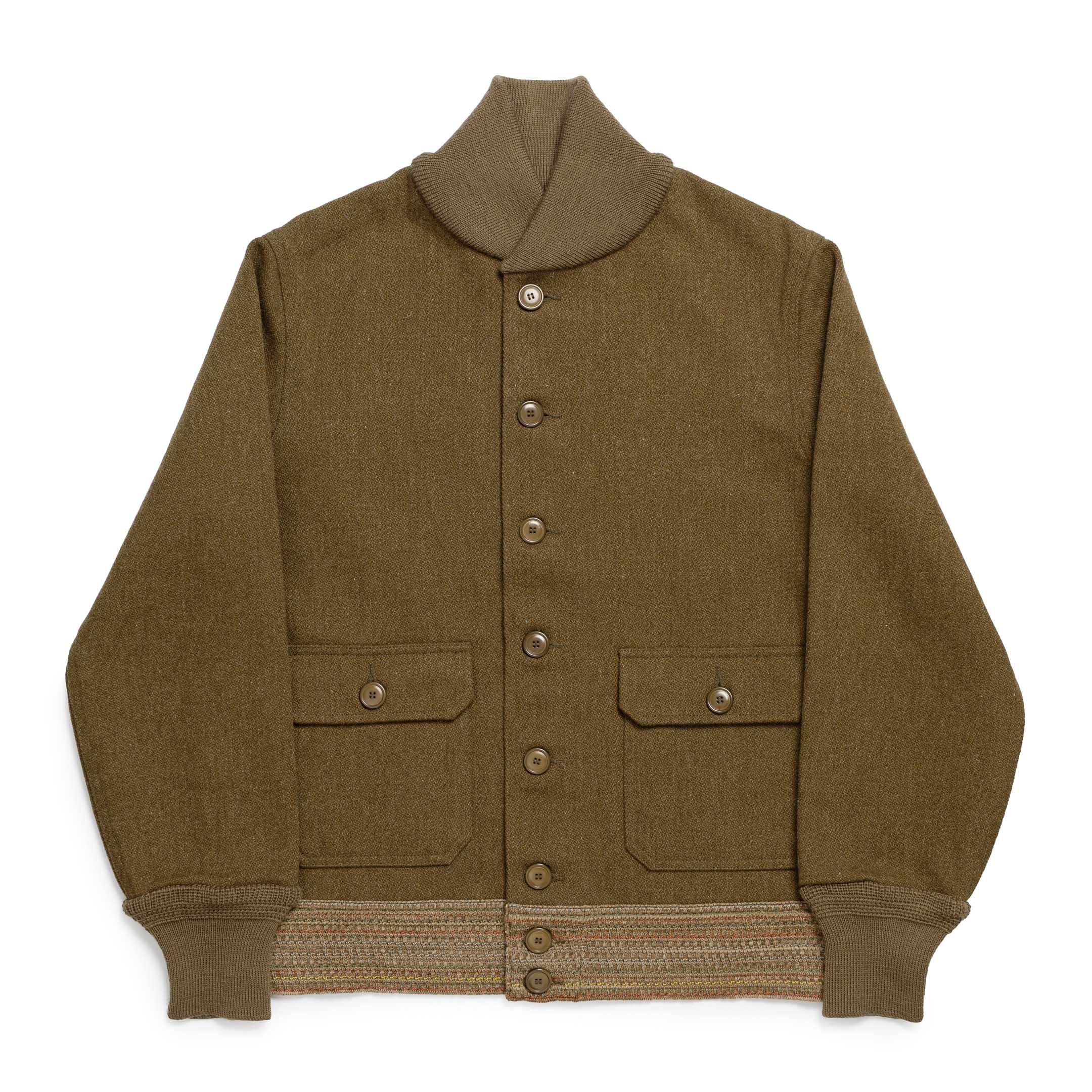 The Real McCoy's C.C.C. Wool Jacket Olive