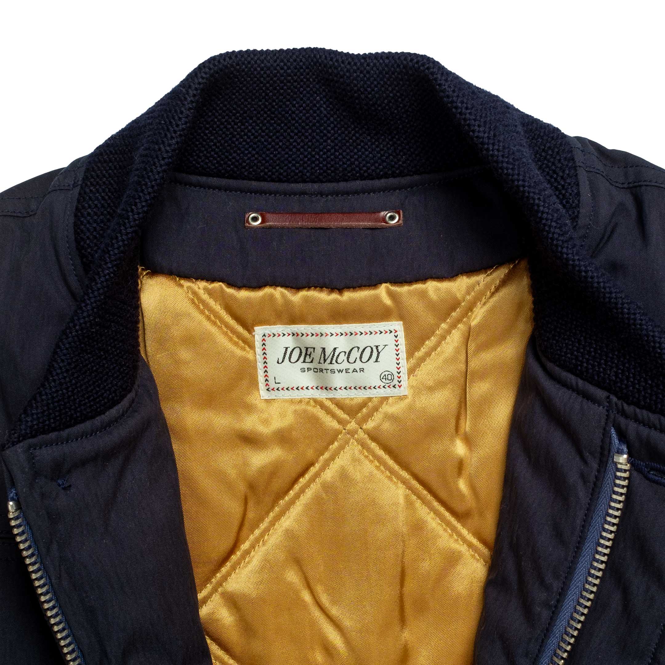 The Real McCoy's Cape Shoulder Sports Jacket Navy - Image 4