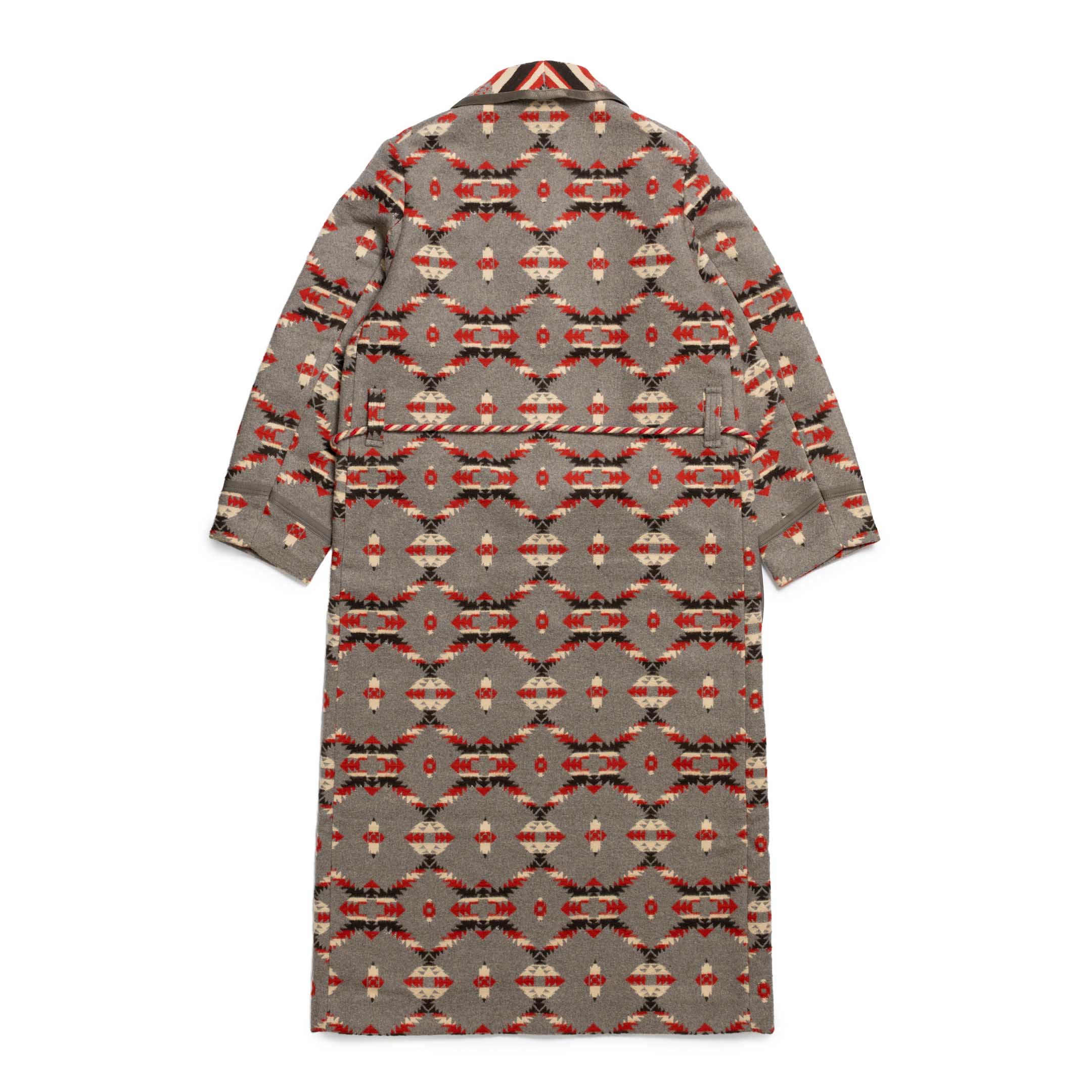 The Real McCoy's Cotton Jacquard Robe Grey - Image 2