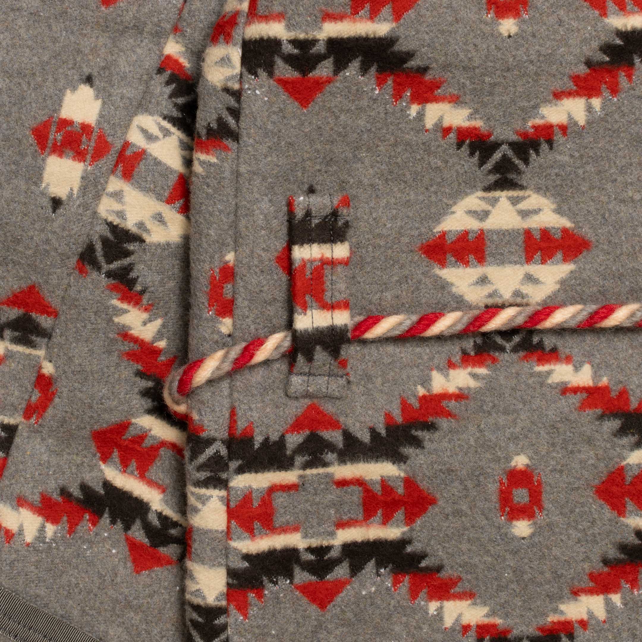 The Real McCoy's Cotton Jacquard Robe Grey - Image 3
