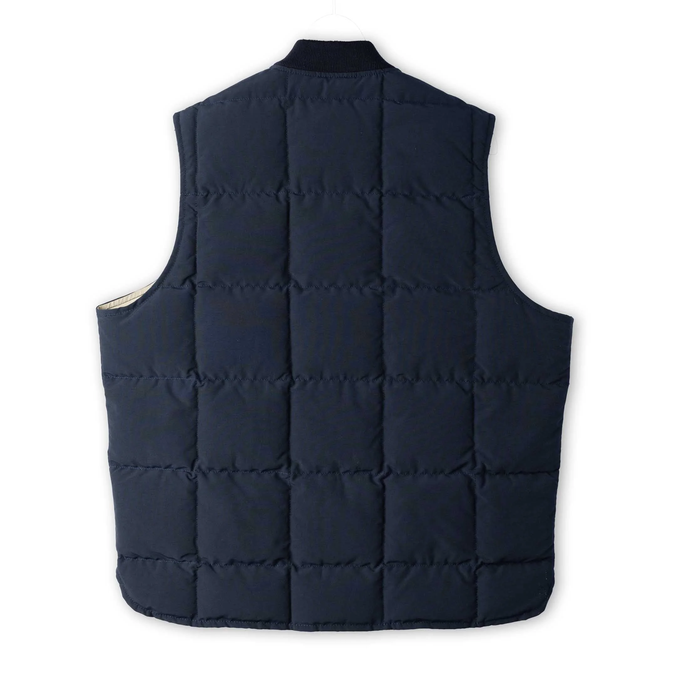 The Real McCoy's Cotton/Nylon Down Vest Navy - Image 2