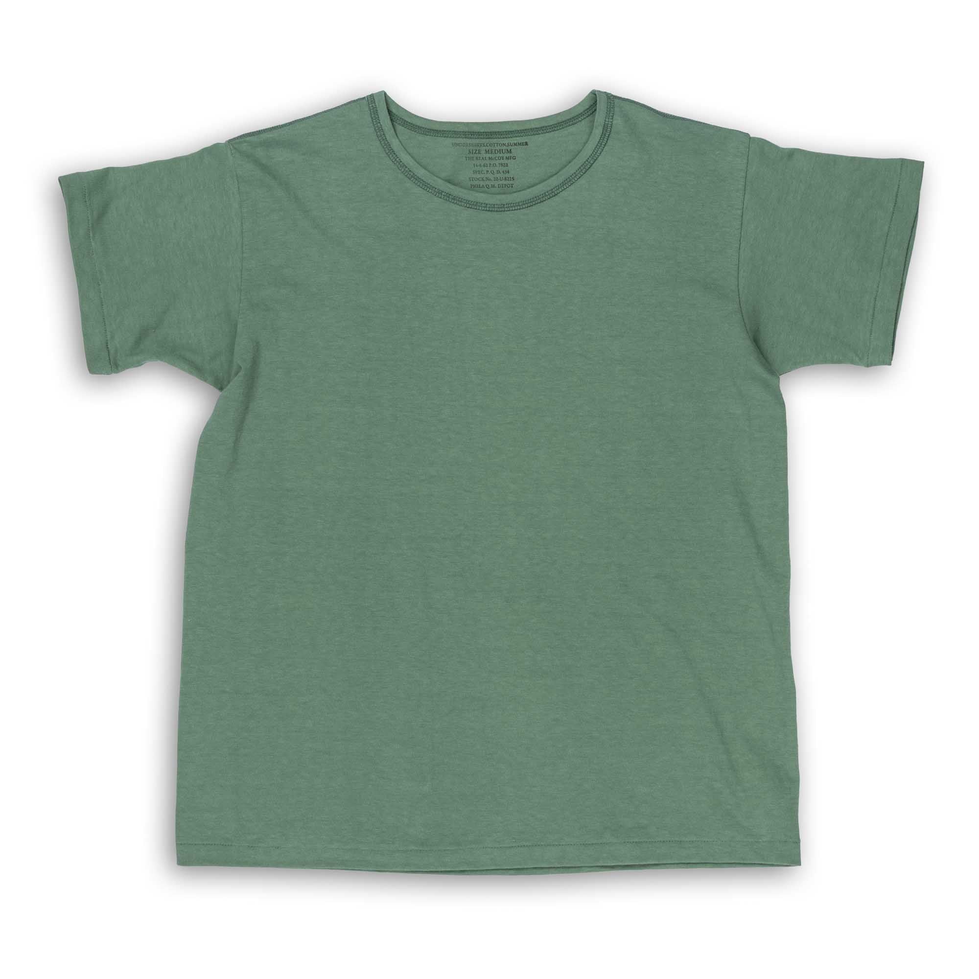 The Real McCoy's Cotton Summer Undershirt Green