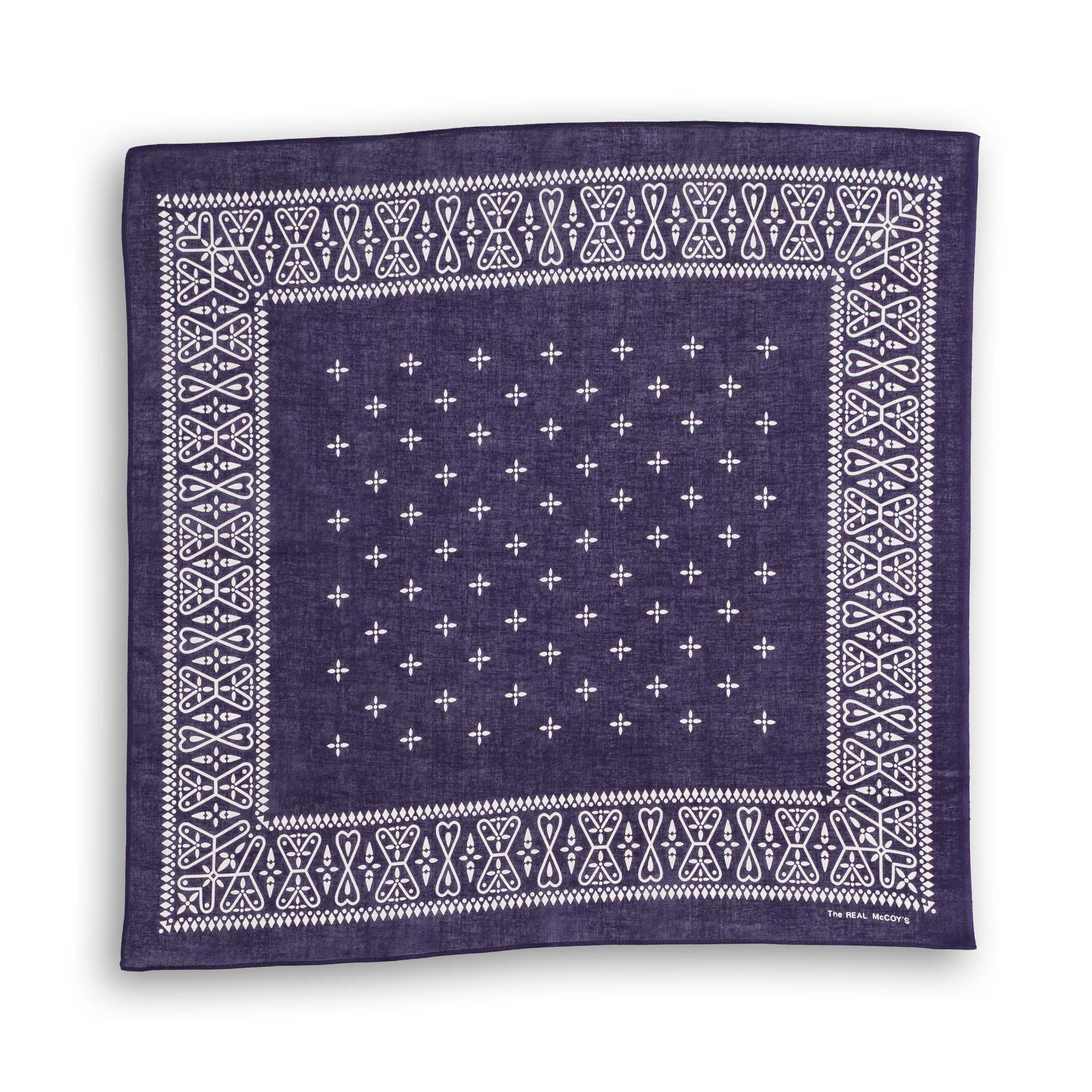 The Real McCoy's Cross Bandana Navy