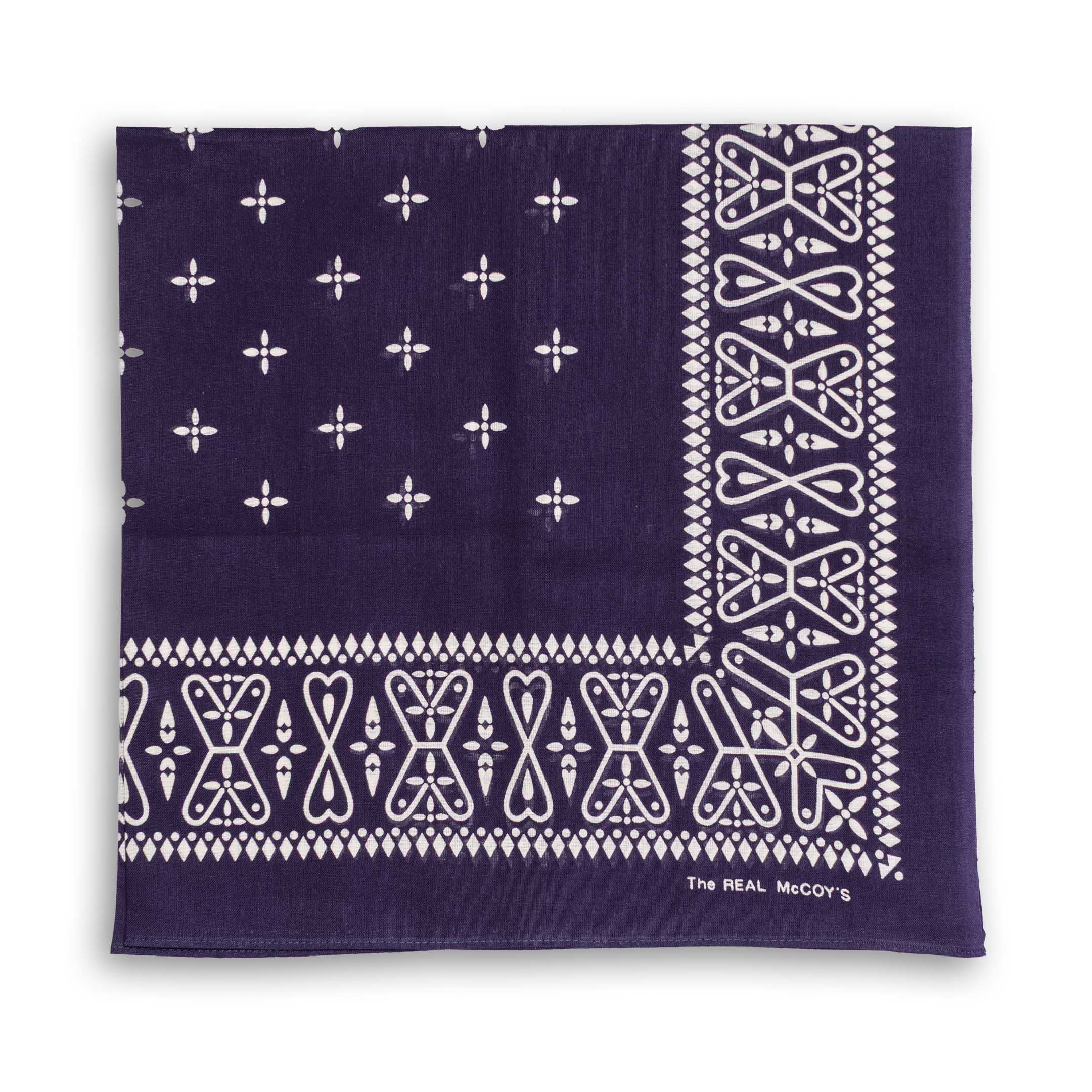 The Real McCoy's Cross Bandana Navy - Image 2