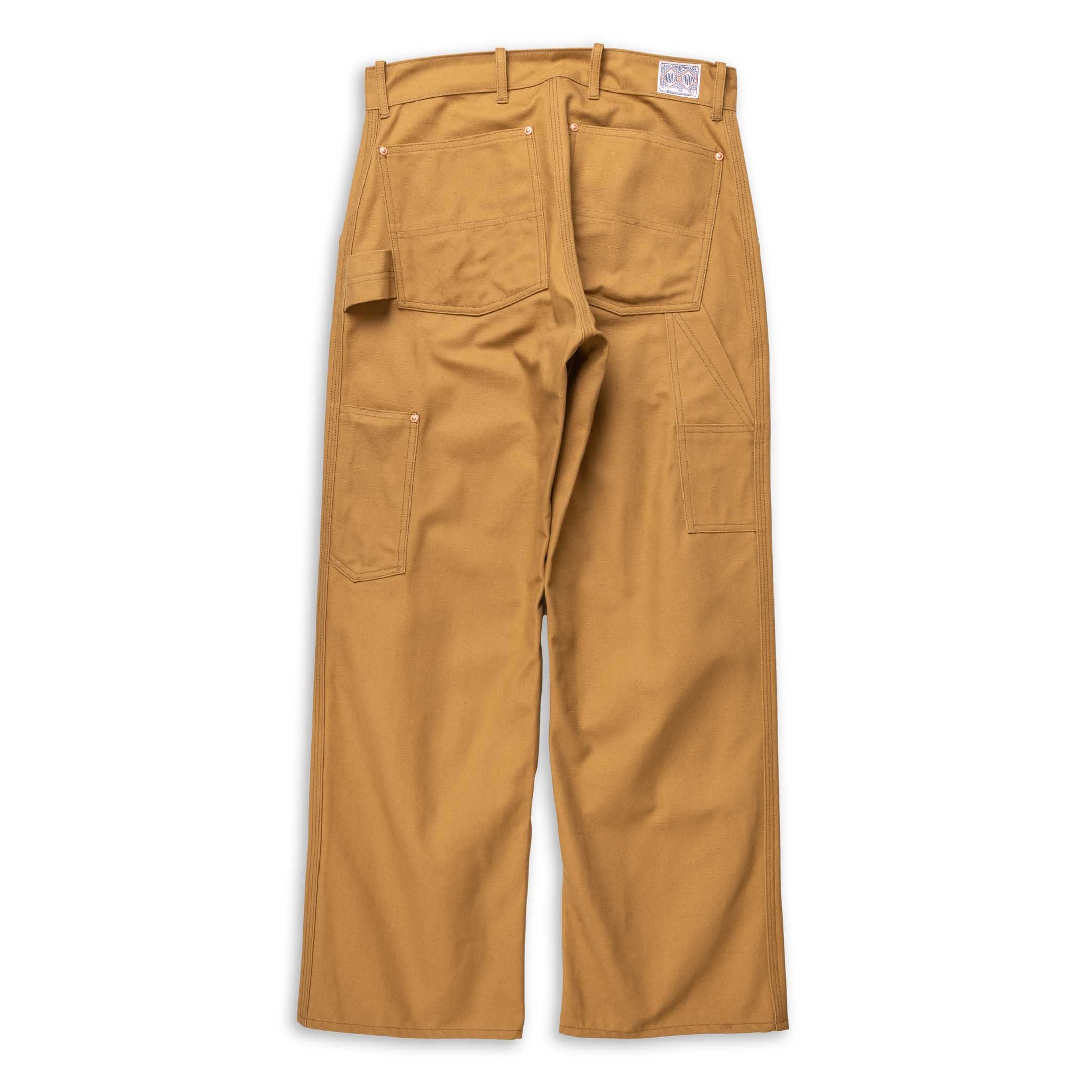 The Real McCoy's Double-Knee Work Trousers Brown - Image 5