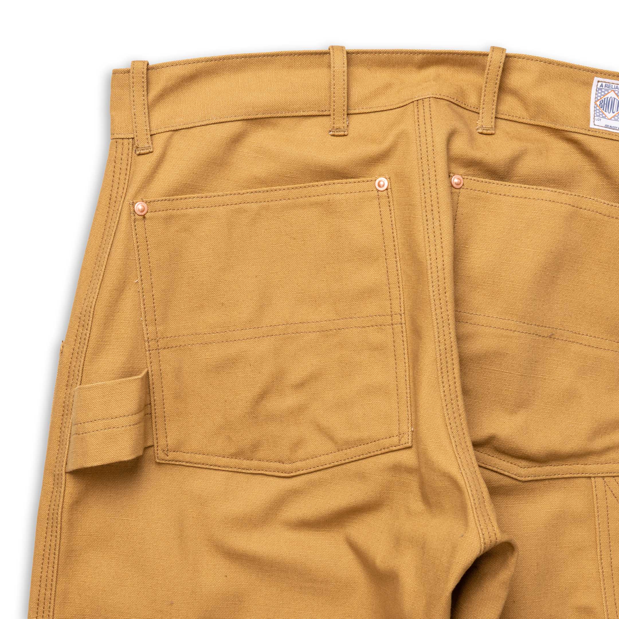 The Real McCoy's Double-Knee Work Trousers Brown - Image 7