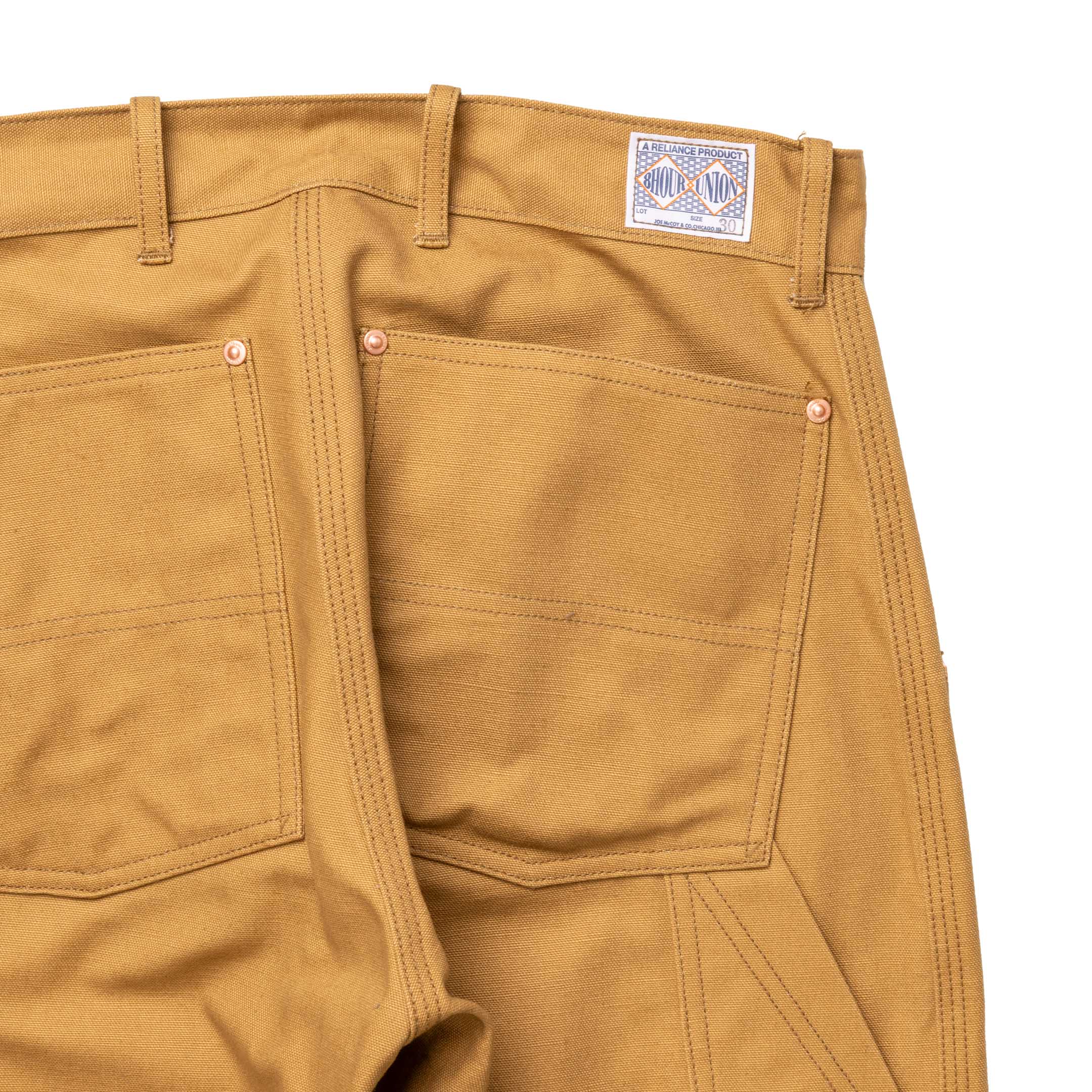 The Real McCoy's Double-Knee Work Trousers Brown - Image 9