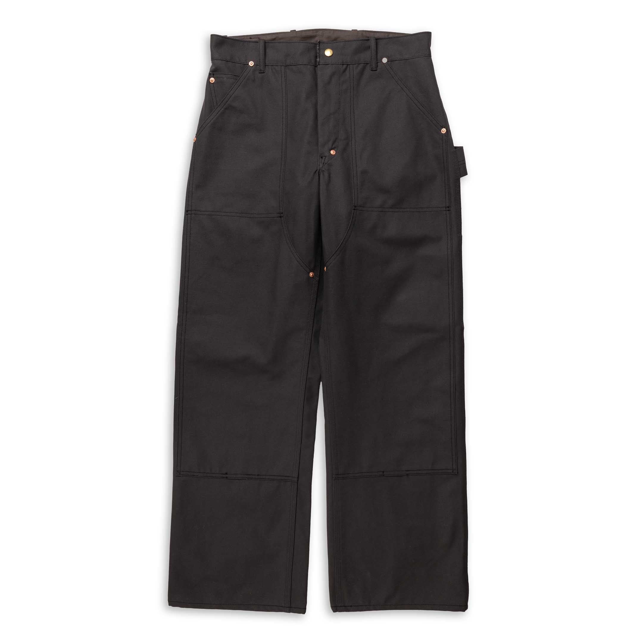 The Real McCoy's Double-Knee Work Trousers Charcoal