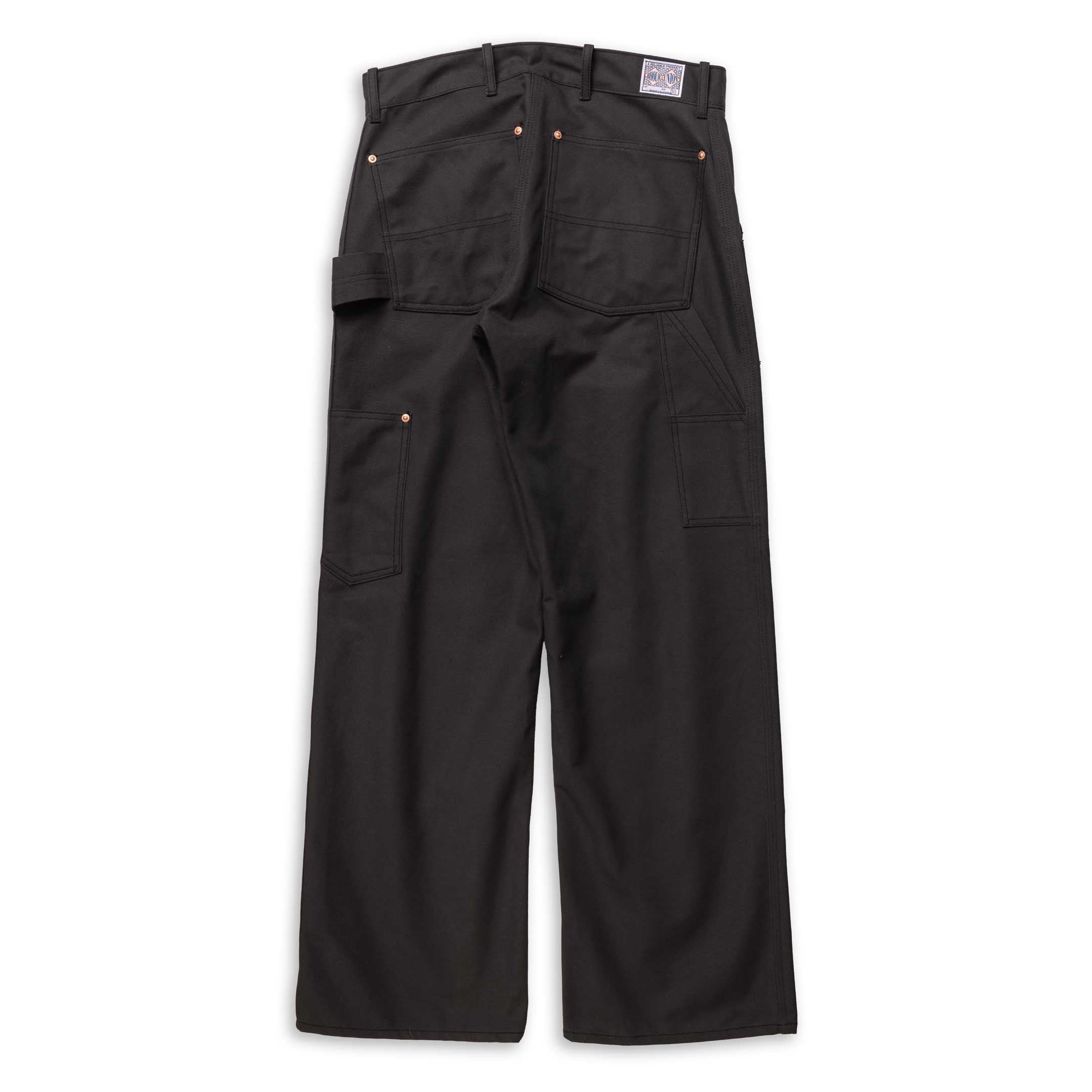 The Real McCoy's Double-Knee Work Trousers Charcoal - Image 2