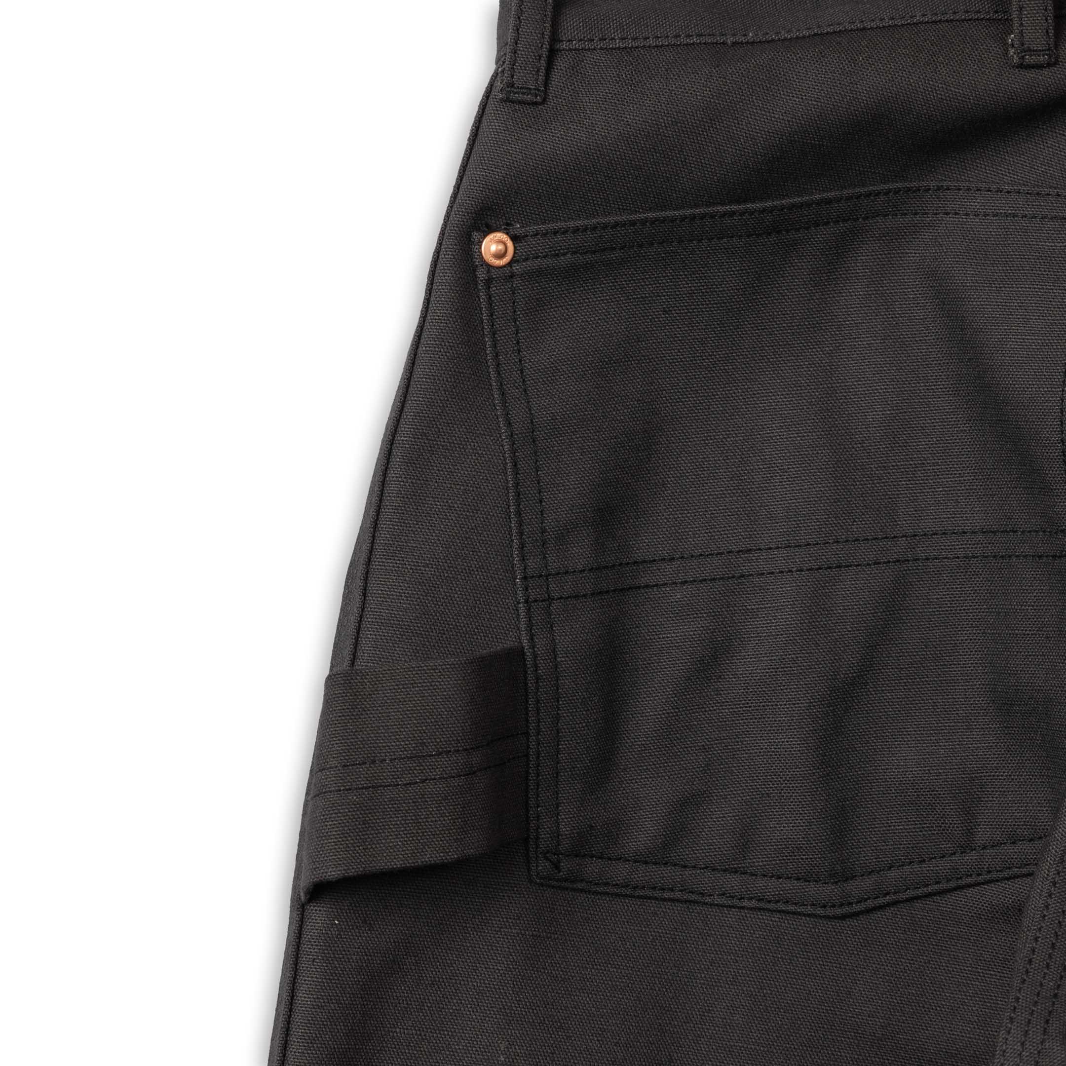 The Real McCoy's Double-Knee Work Trousers Charcoal - Image 6