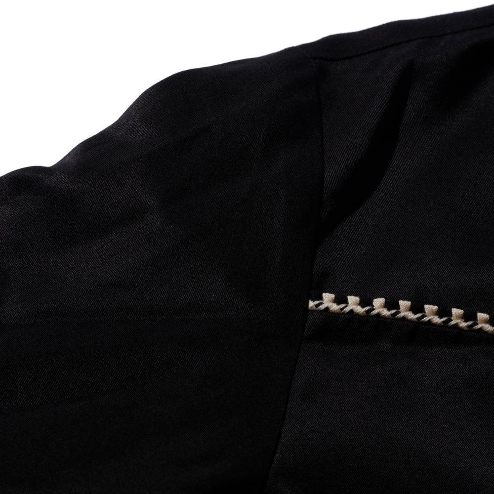 The Real McCoy's Embroidered Rayon Western Jacket Black - Image 6