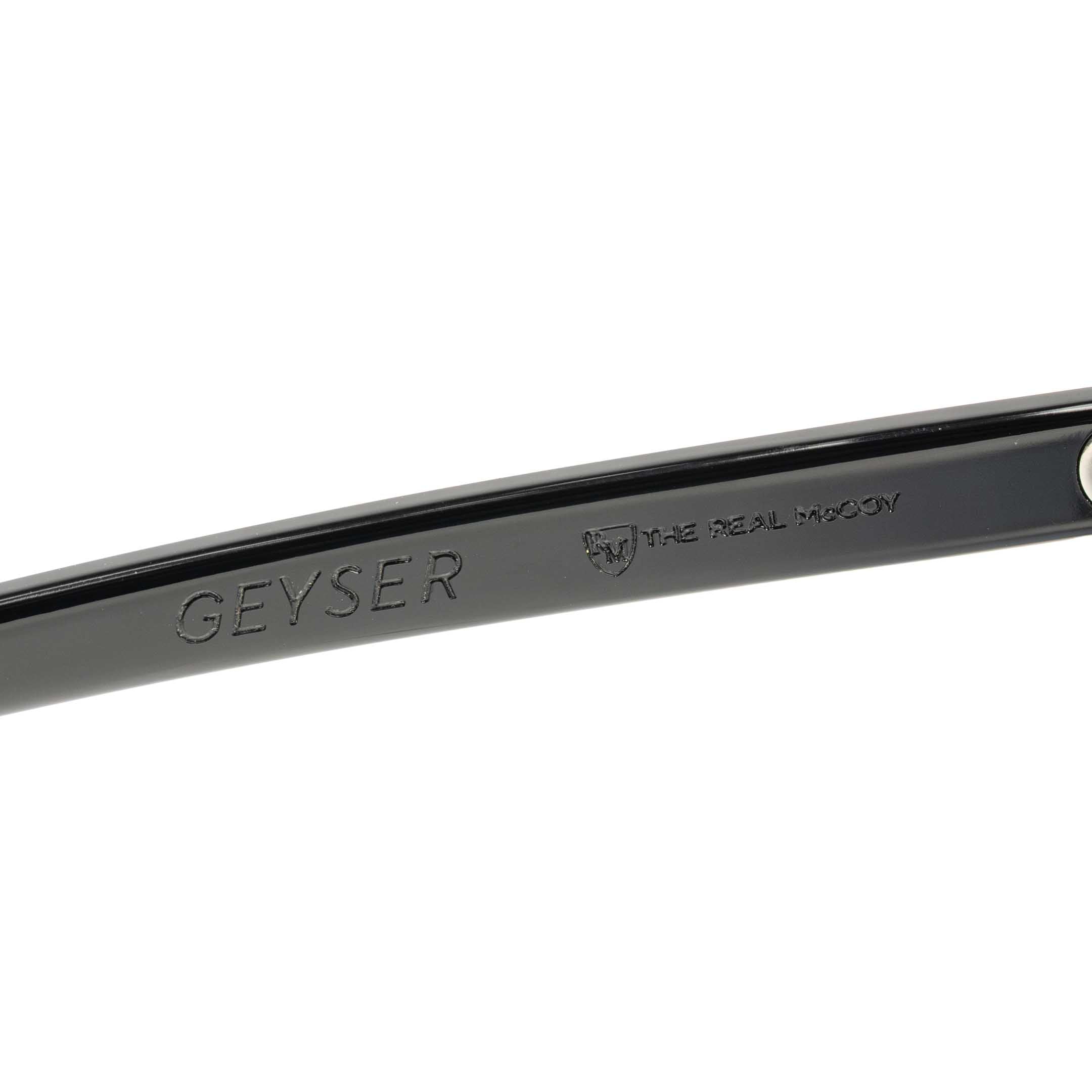 The Real McCoy's Geyser Sunglasses Black/Green - Image 3
