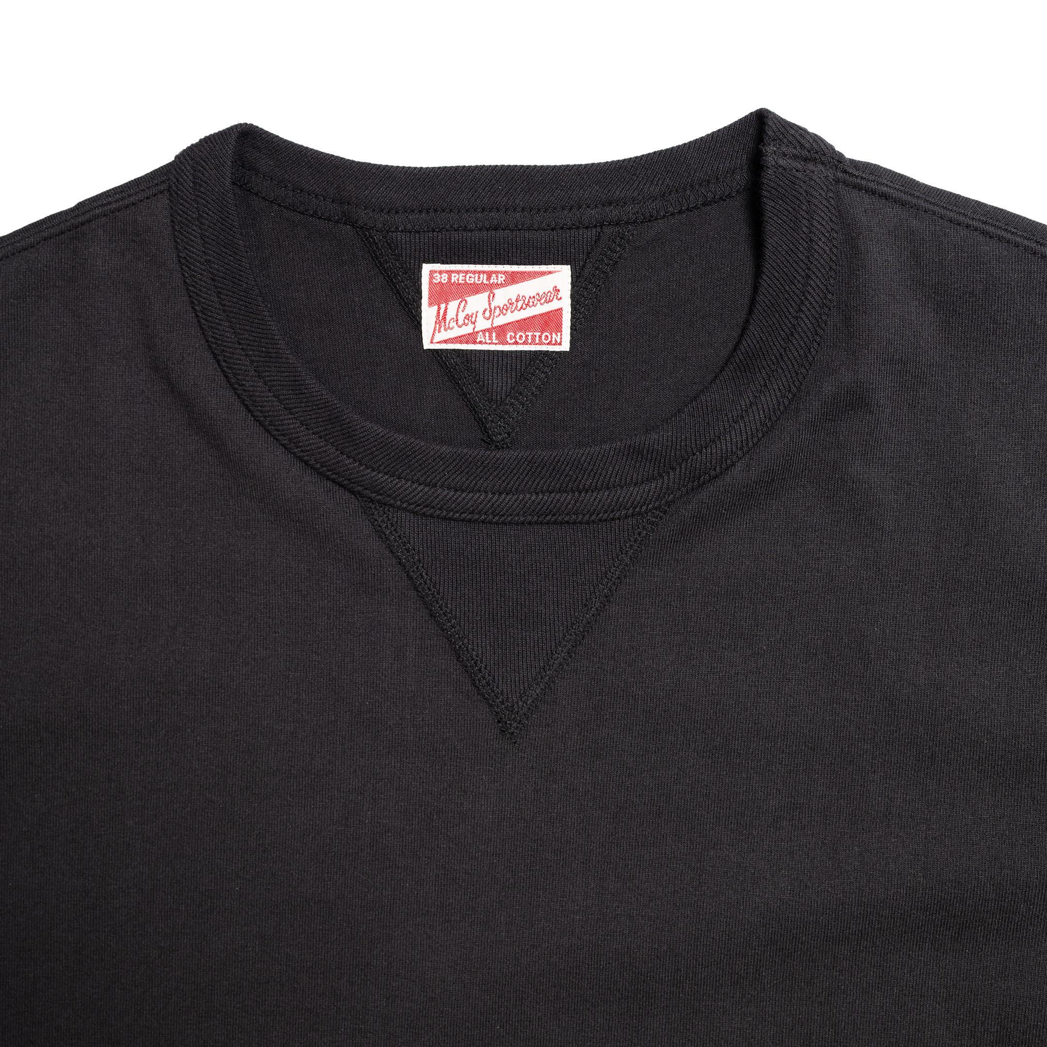 The Real McCoy's Gusset Tee Black - Image 3