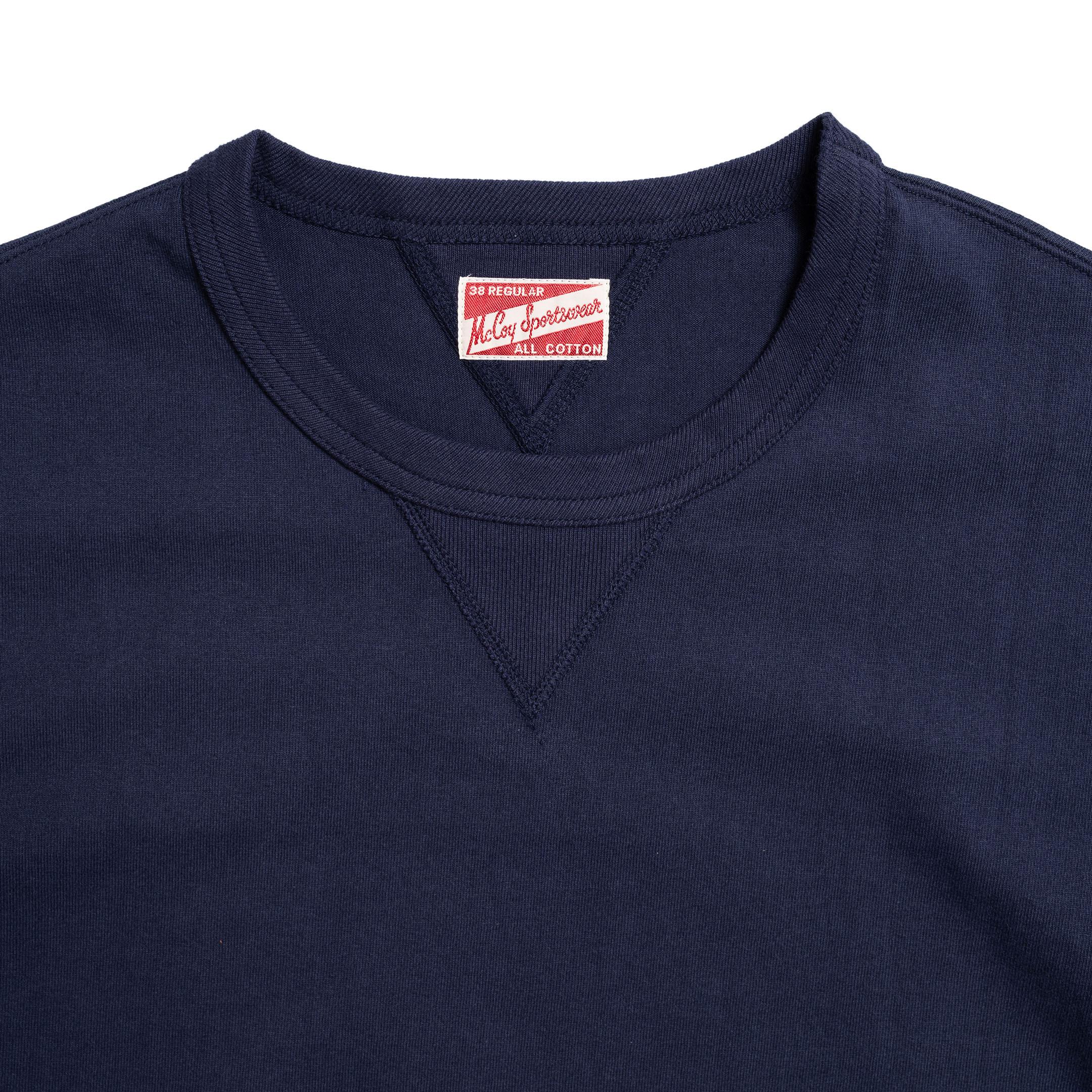 The Real McCoy's Gusset Tee Navy - Image 3