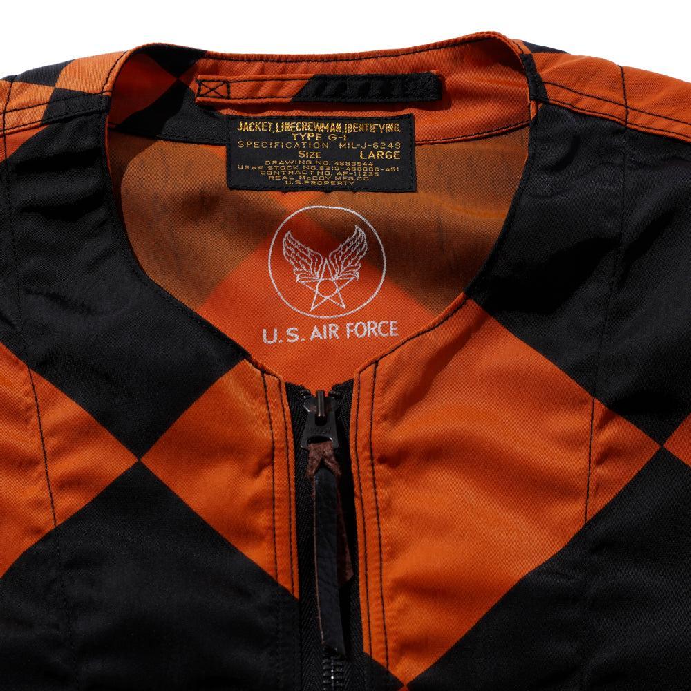 The Real McCoy's Jacket, Linecrewman, Identifying, Type G-1 Orange x Black - Image 3