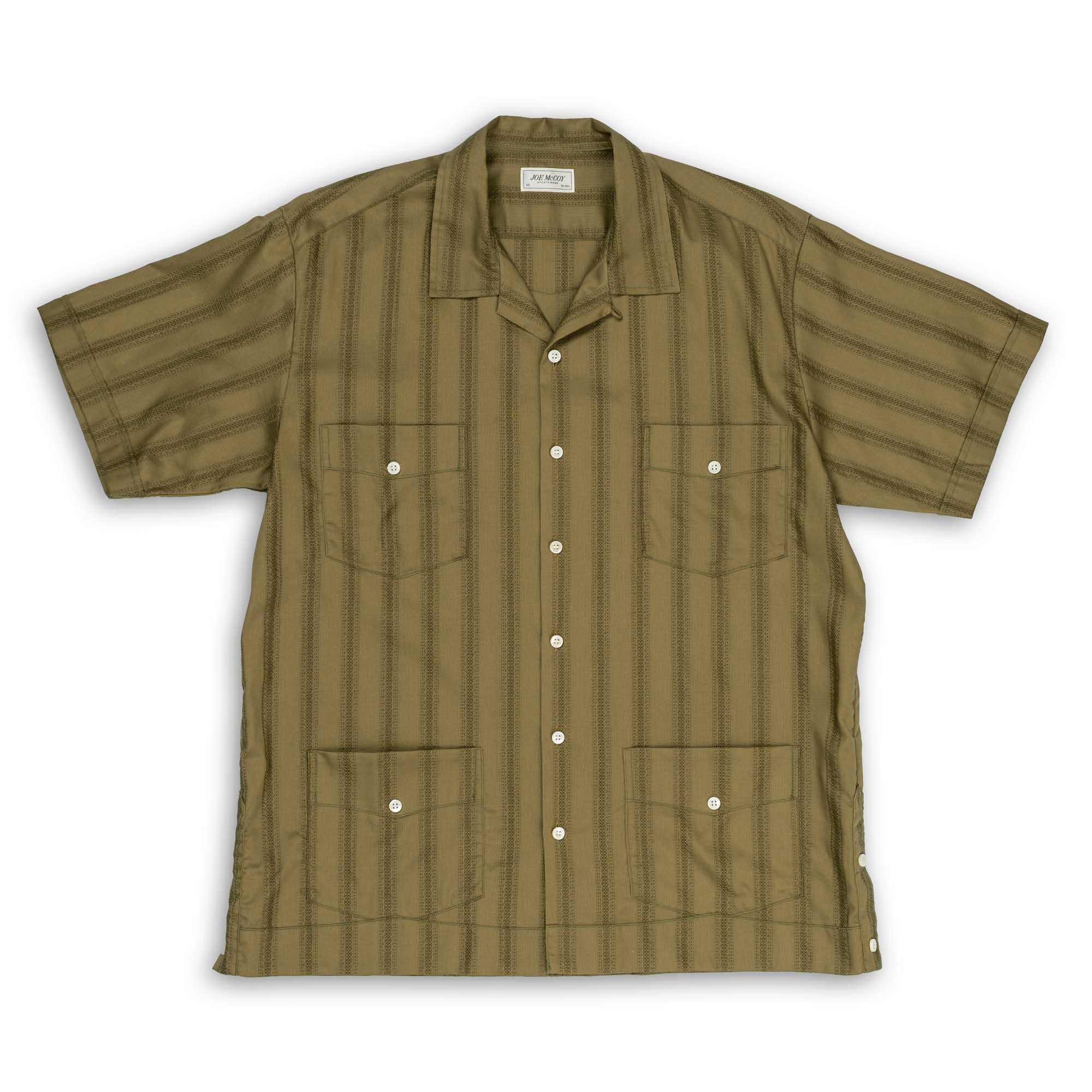 The Real McCoy's Joe McCoy Cuban Shirt Olive