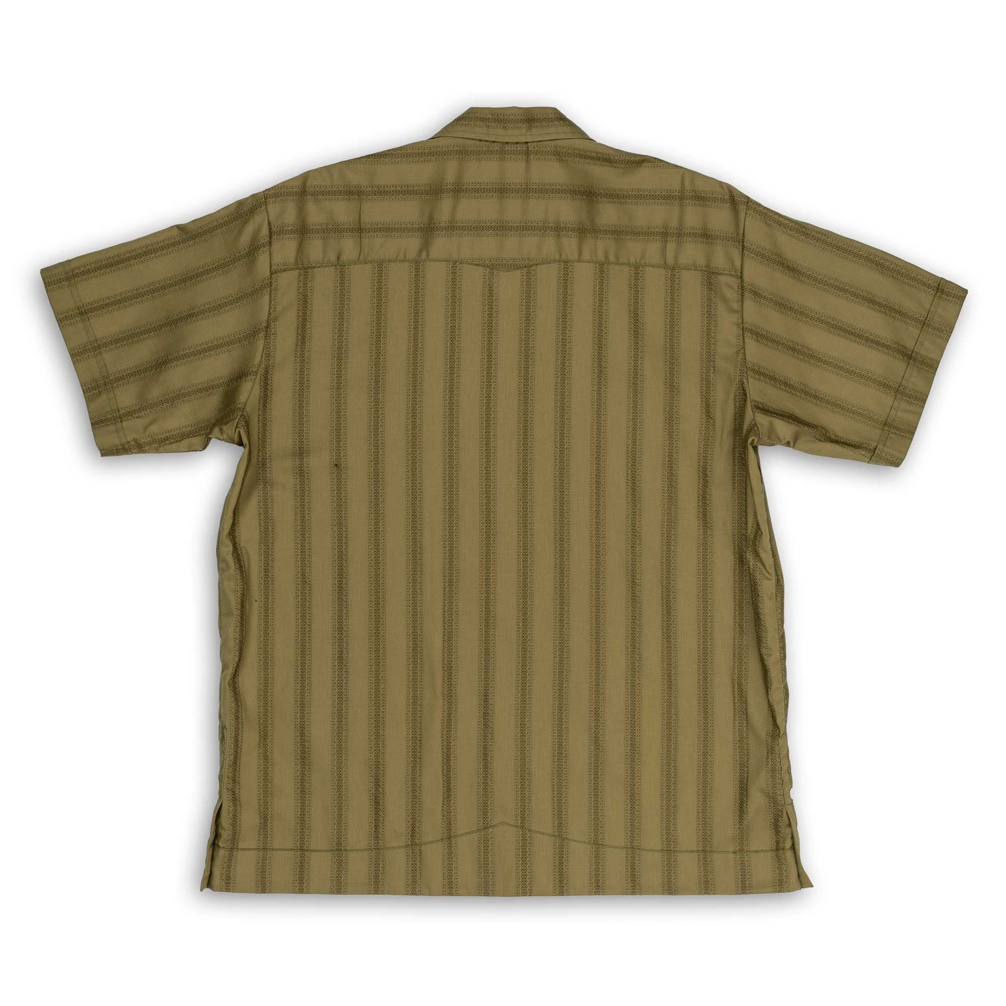 The Real McCoy's Joe McCoy Cuban Shirt Olive - Image 3