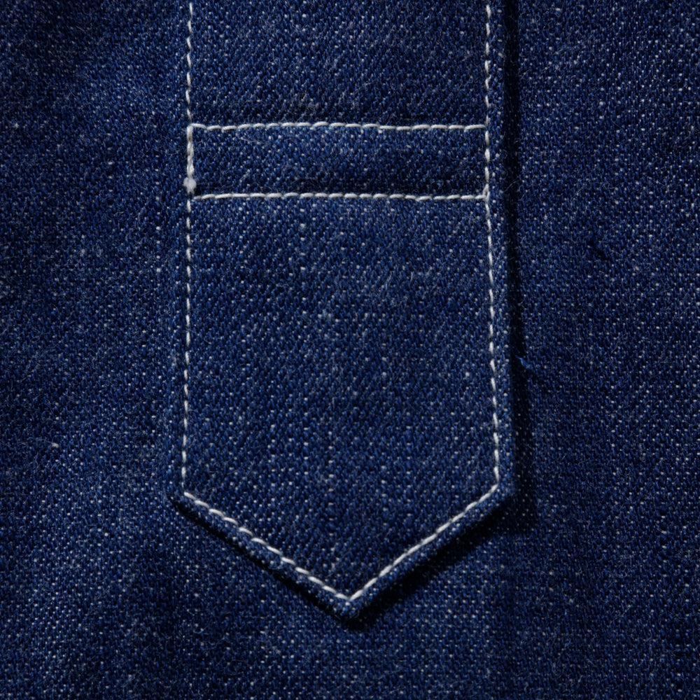 The Real McCoy's Jumper, Working, Denim Blue - Image 4