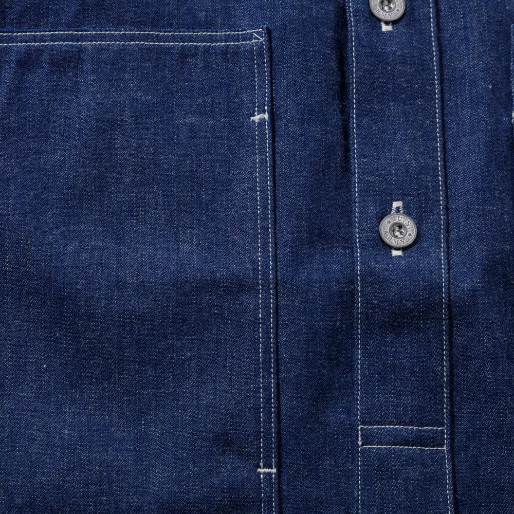 The Real McCoy's Jumper, Working, Denim Blue - Image 5