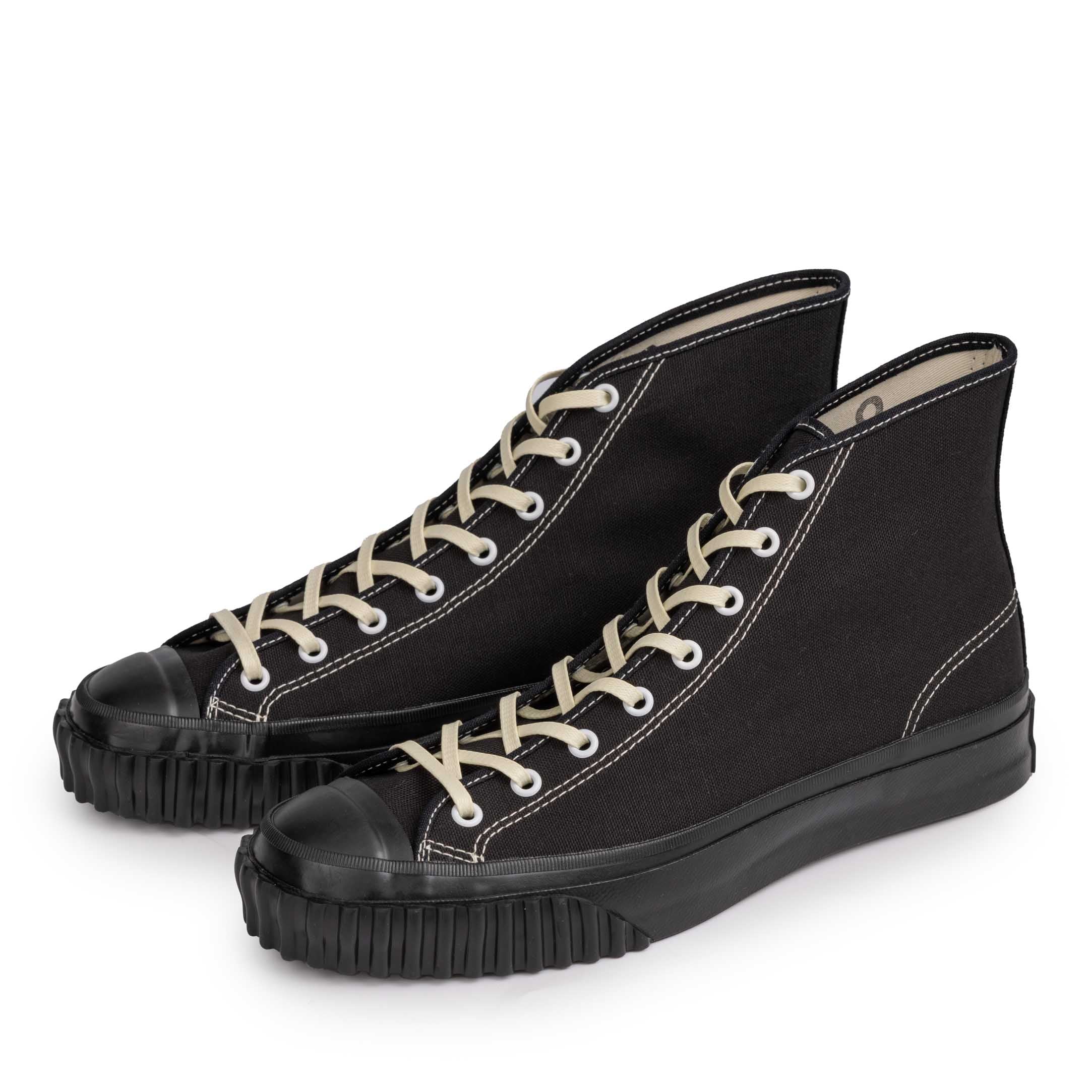 The Real McCoy's Military Canvas Training Shoes Black
