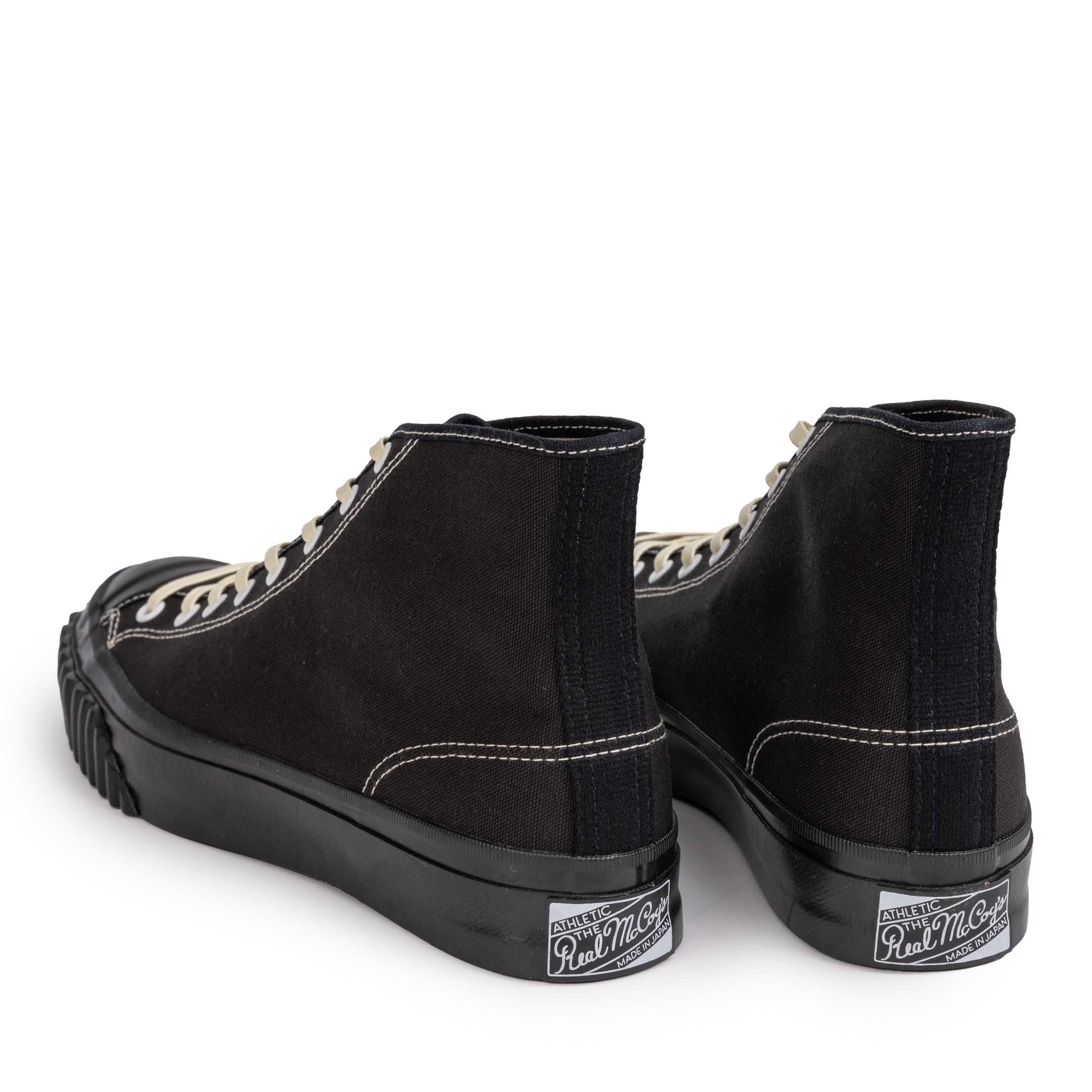 The Real McCoy's Military Canvas Training Shoes Black - Image 3