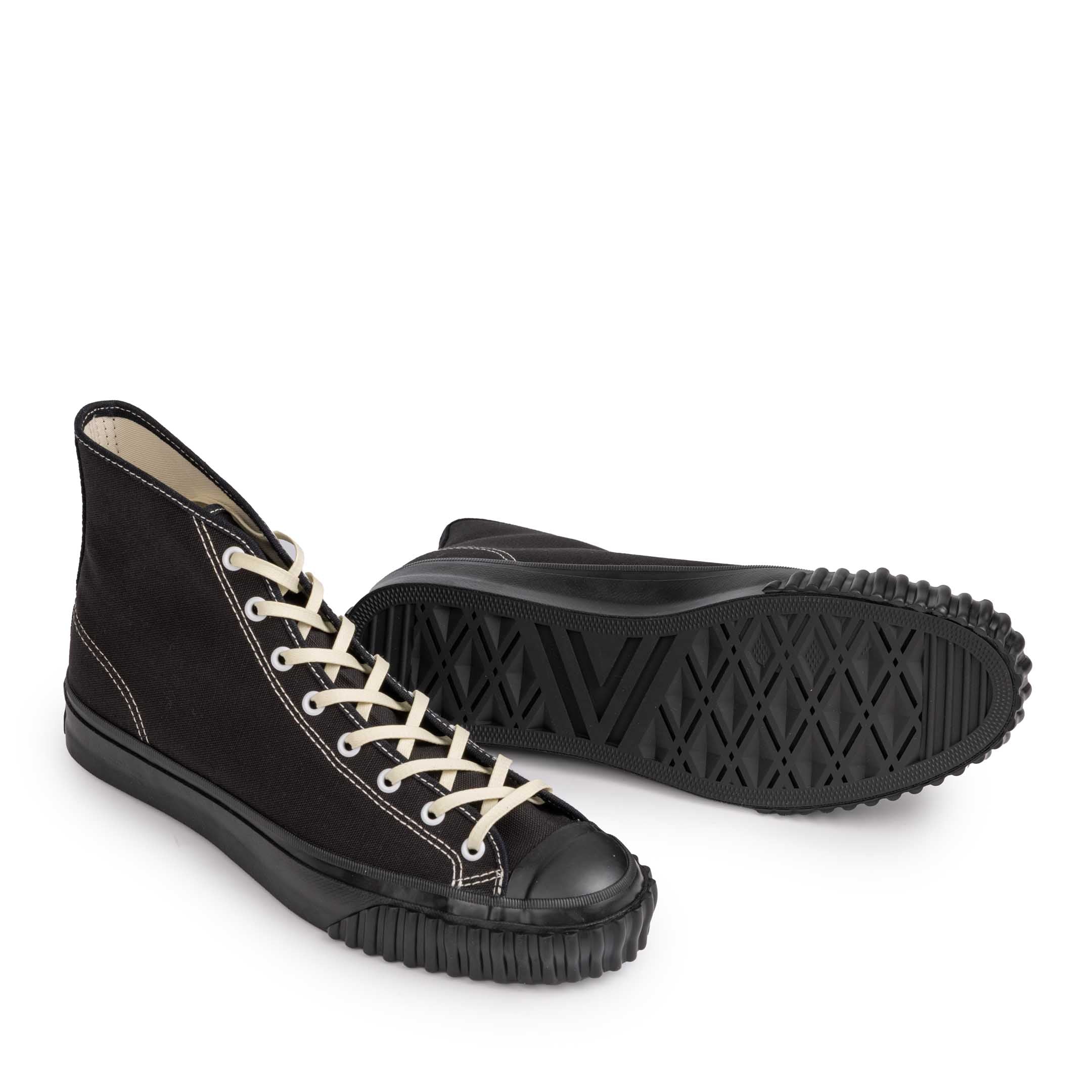 The Real McCoy's Military Canvas Training Shoes Black - Image 4
