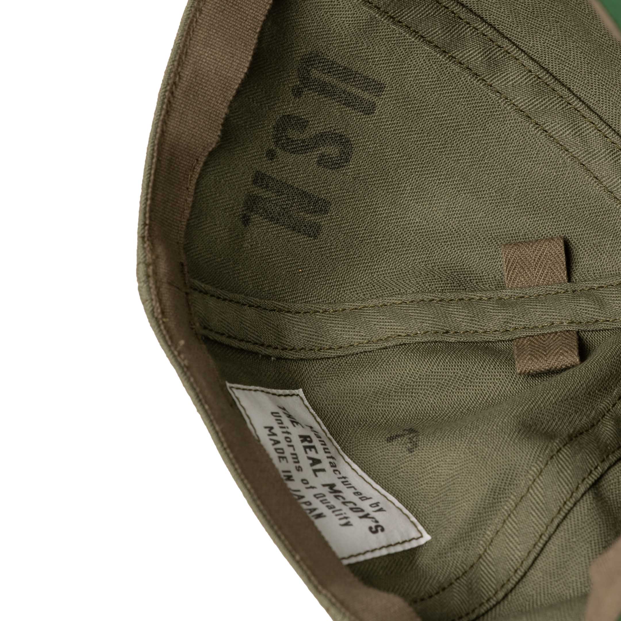 The Real McCoy's Utility Cap, N3, Olive - Image 4