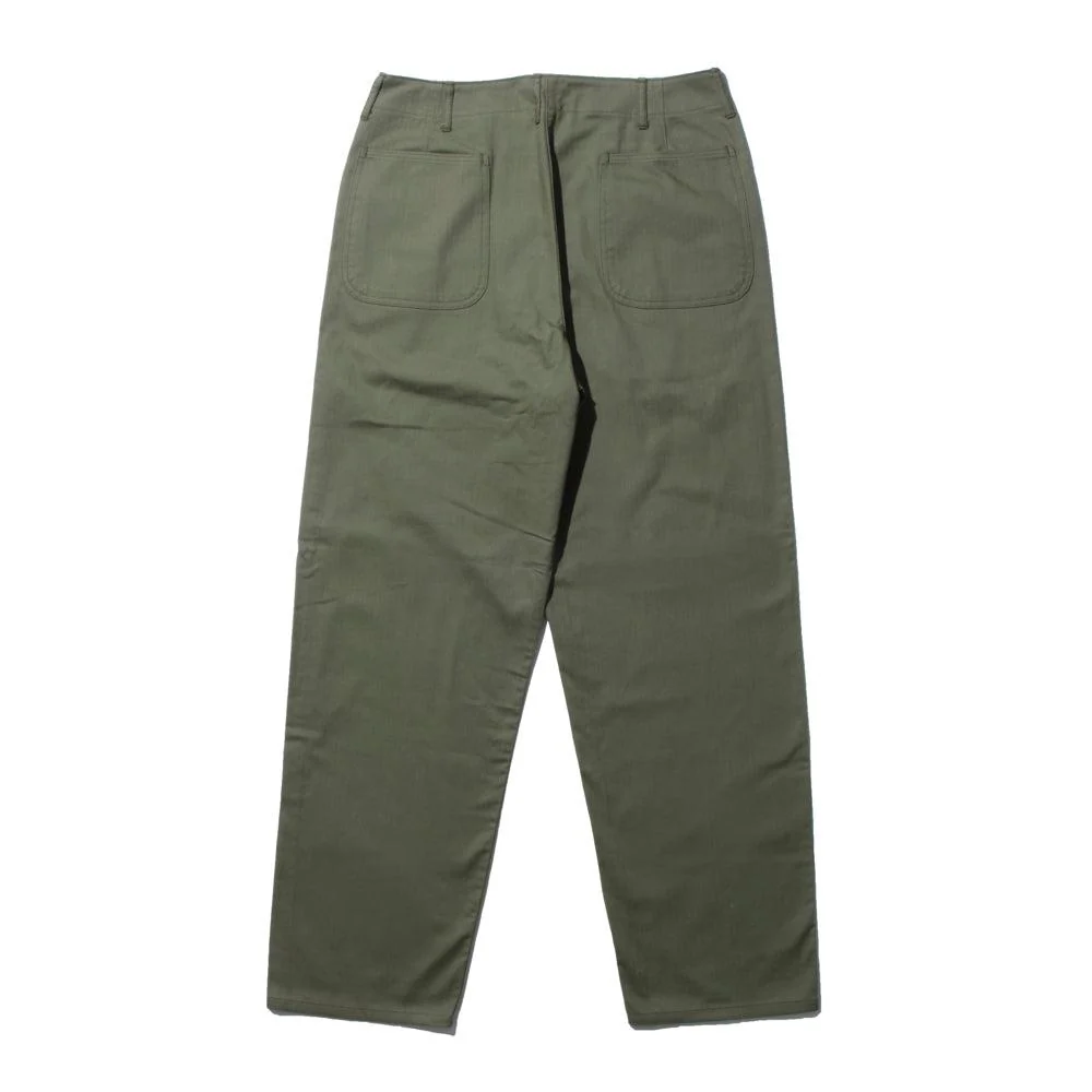 The Real McCoy's N-3 Utility Trousers (Model 220) Olive - Image 2