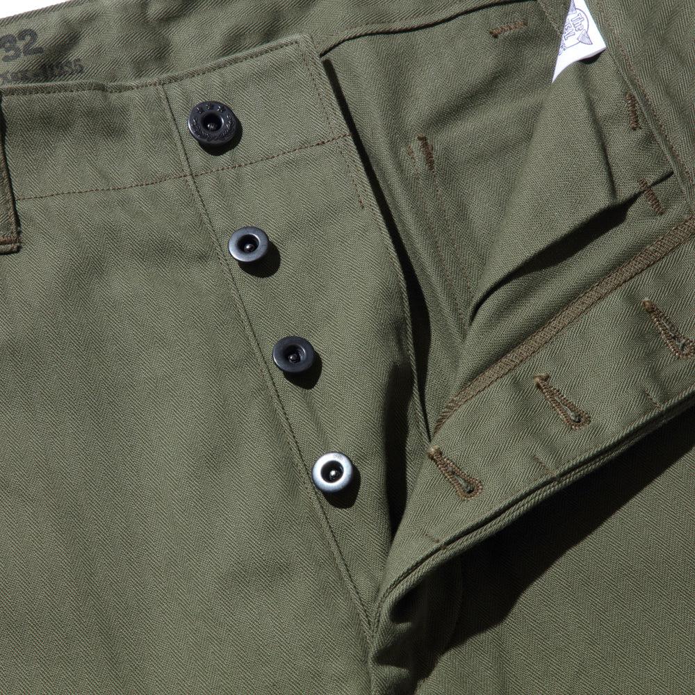 The Real McCoy's N-3 Utility Trousers (Model 220) Olive - Image 5