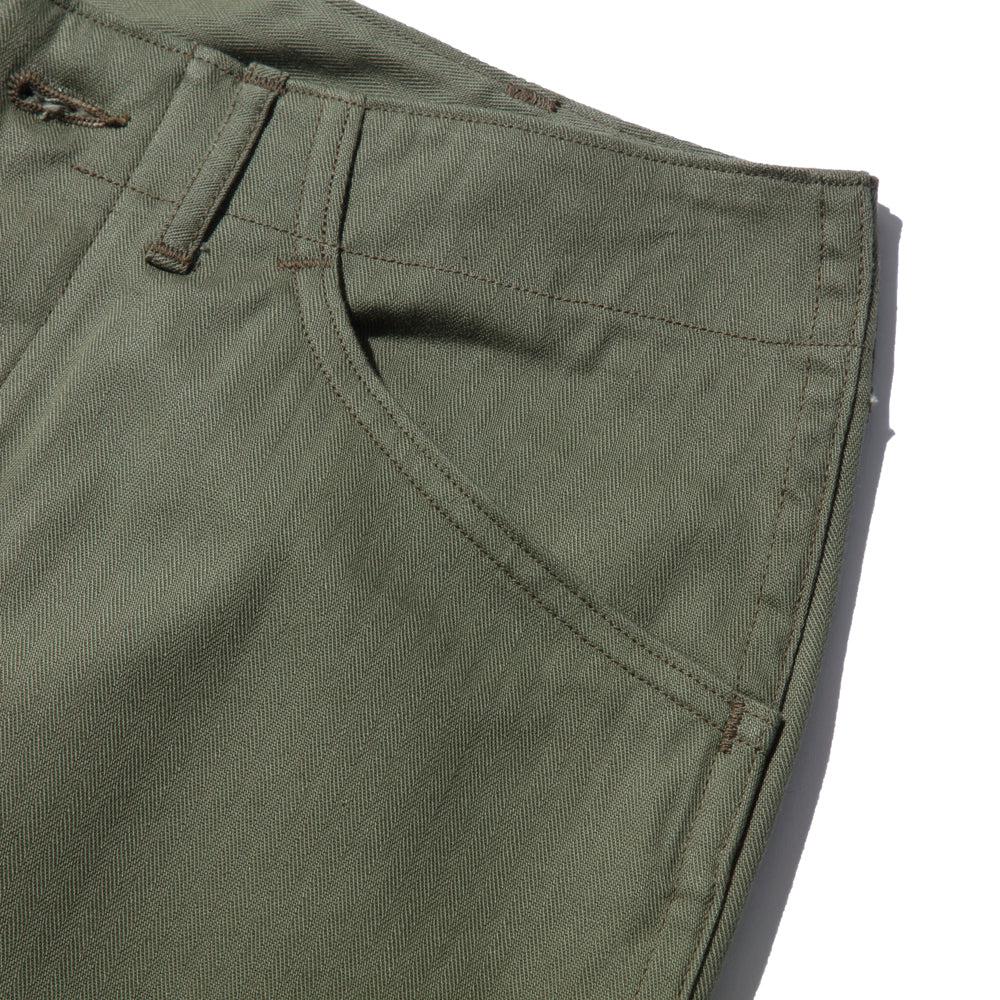 The Real McCoy's N-3 Utility Trousers (Model 220) Olive - Image 6
