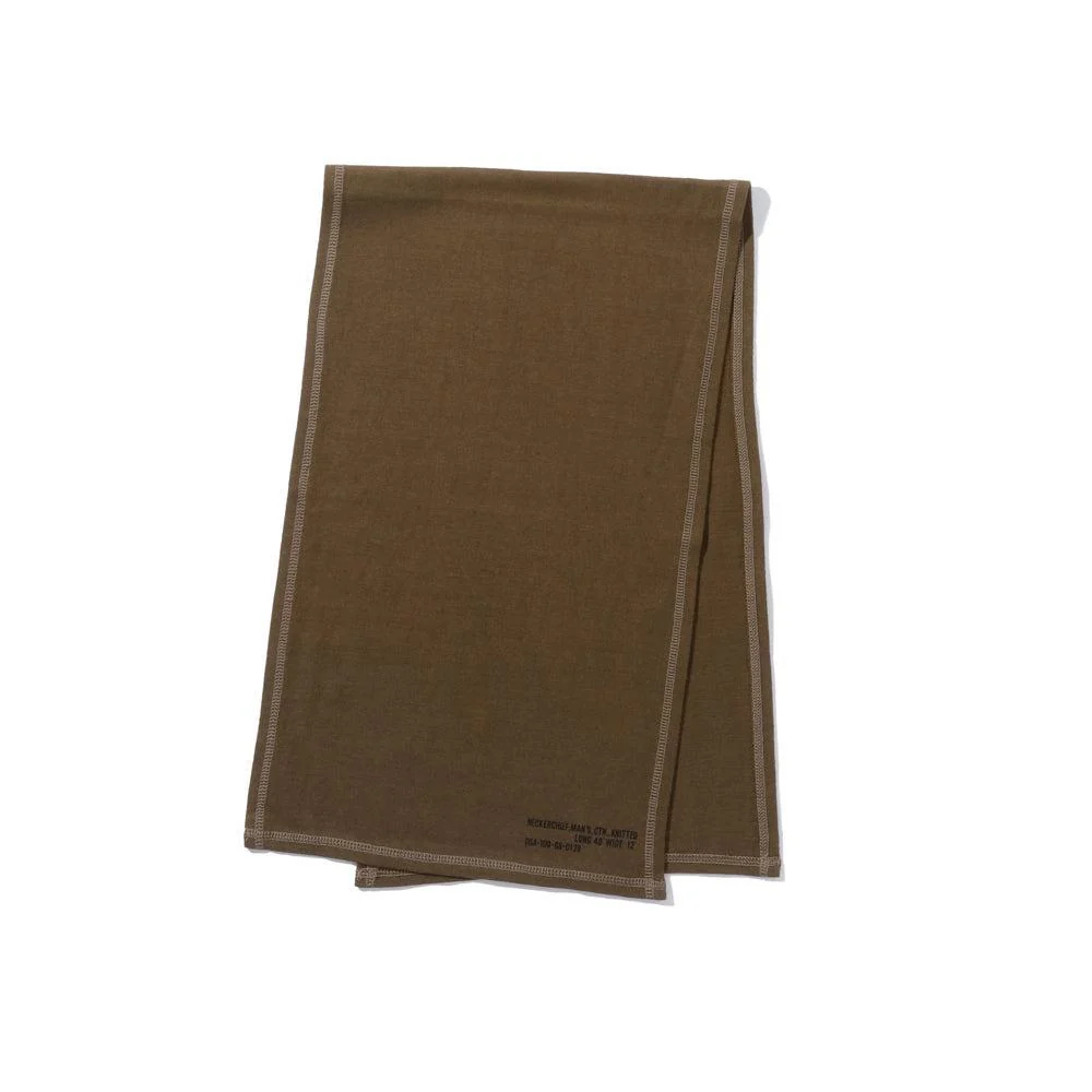 The Real McCoy's Neckerchief, Man's, Knitted, Olive