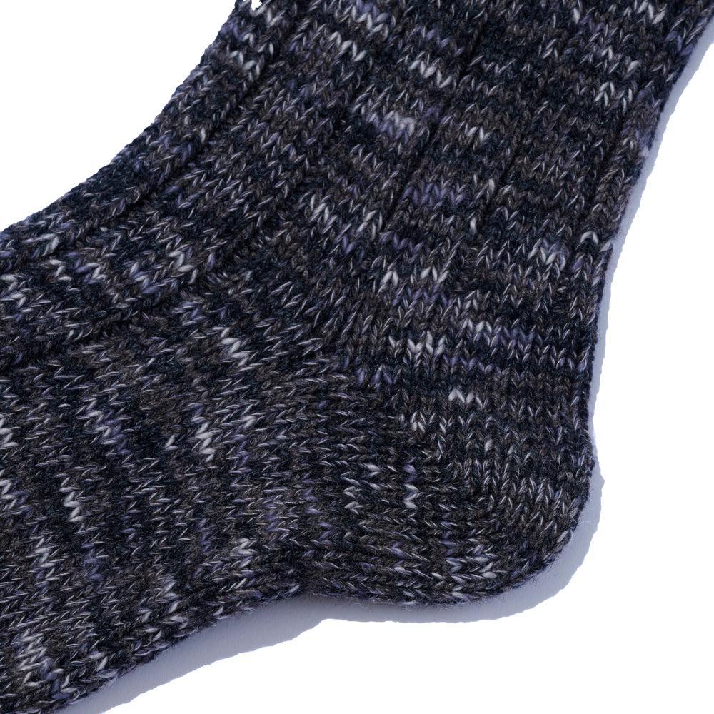 The Real McCoy's Outdoor 'Camp' Wool Socks Charcoal - Image 3