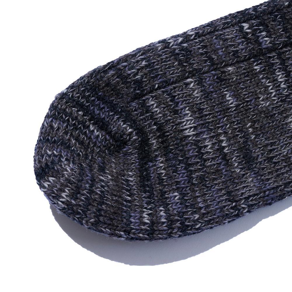 The Real McCoy's Outdoor 'Camp' Wool Socks Charcoal - Image 4