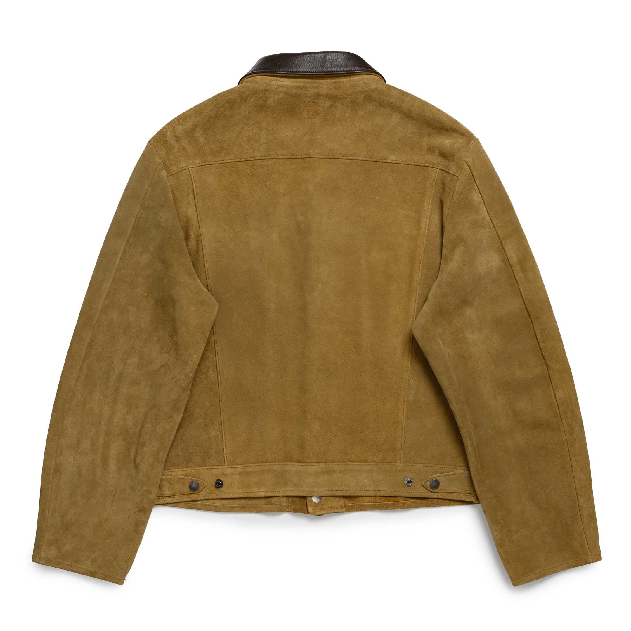 The Real McCoy's Rough Out Leather Western Jacket Brown - Image 2