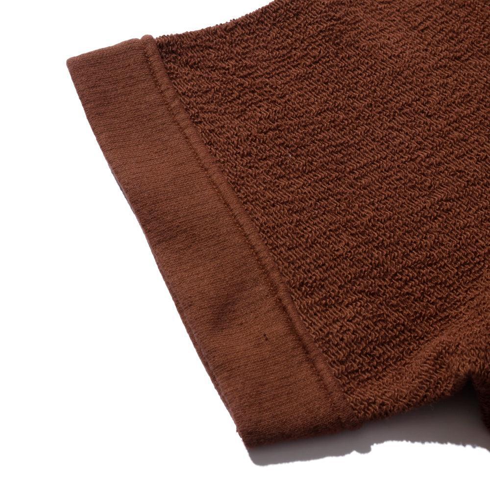 The Real McCoy's Cotton Pile Beach Shirt Brown - Image 6