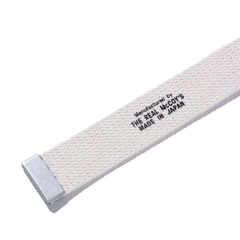 The Real McCoy's Trouser Uniform Belt White - Image 2