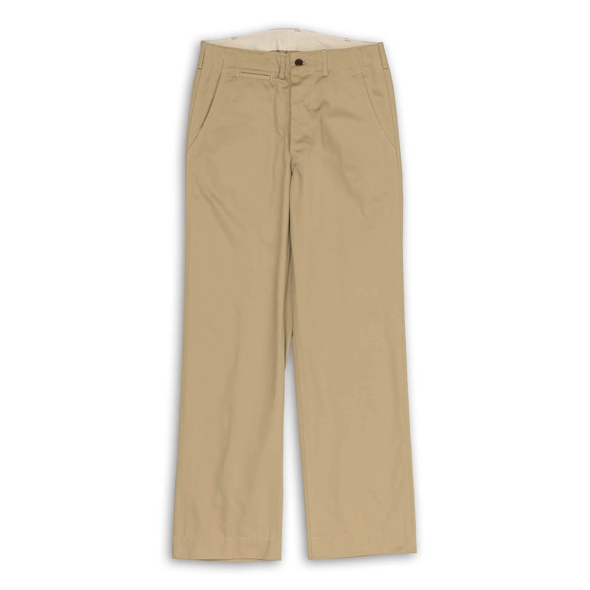 The Real McCoy's Trousers, Cotton, Khaki, 1945 Chino