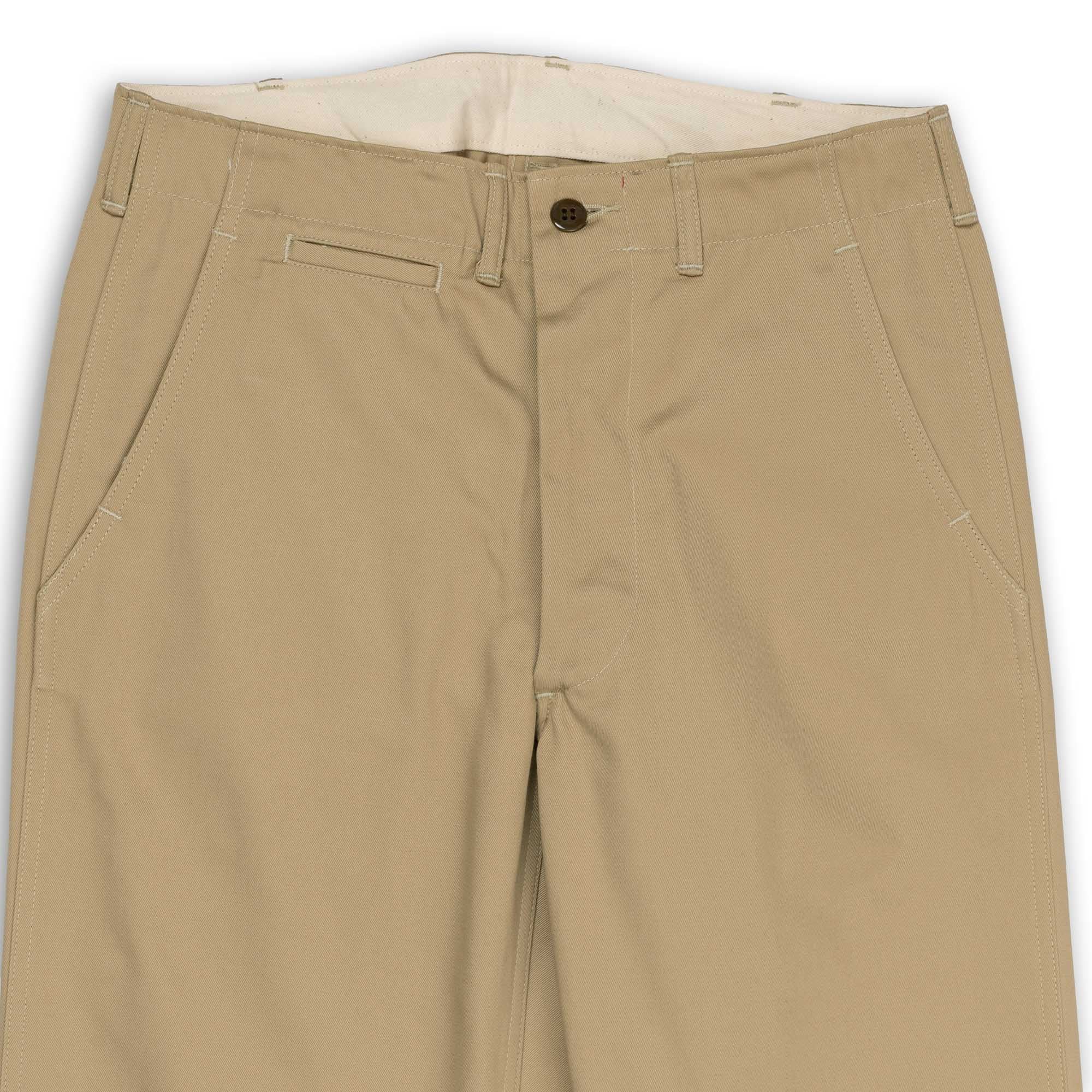 The Real McCoy's Trousers, Cotton, Khaki, 1945 Chino - Image 3