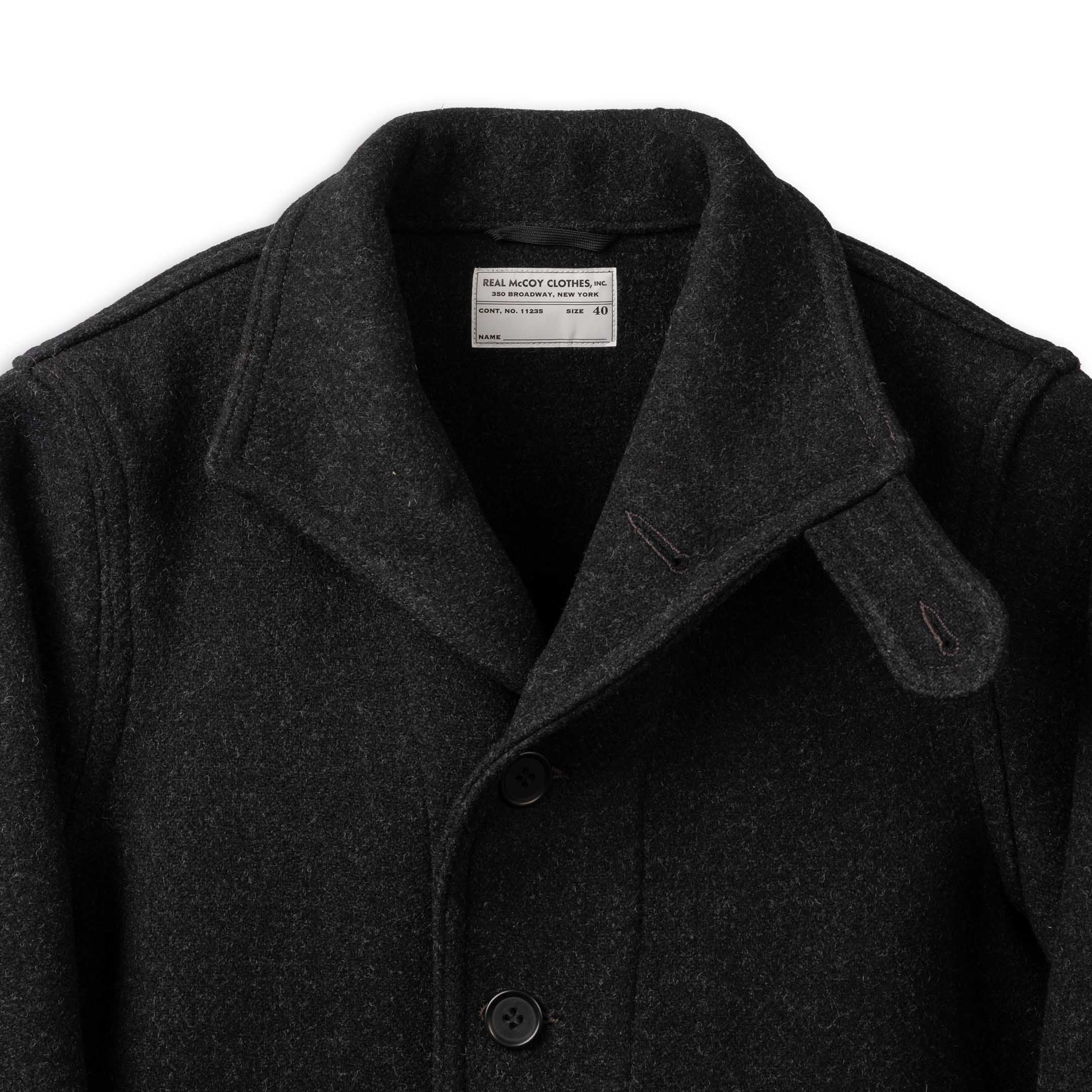 The Real McCoy's U.S. Navy Submarine Jacket Charcoal - Image 2