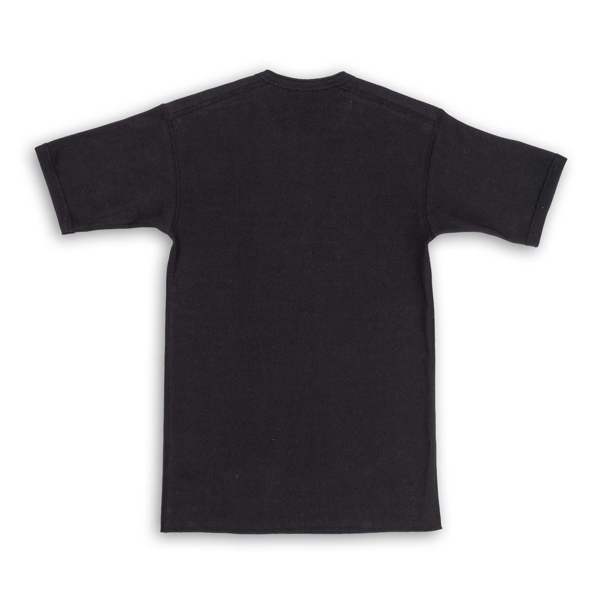 The Real McCoy's Union Henley Undershirt S/S Black - Image 3