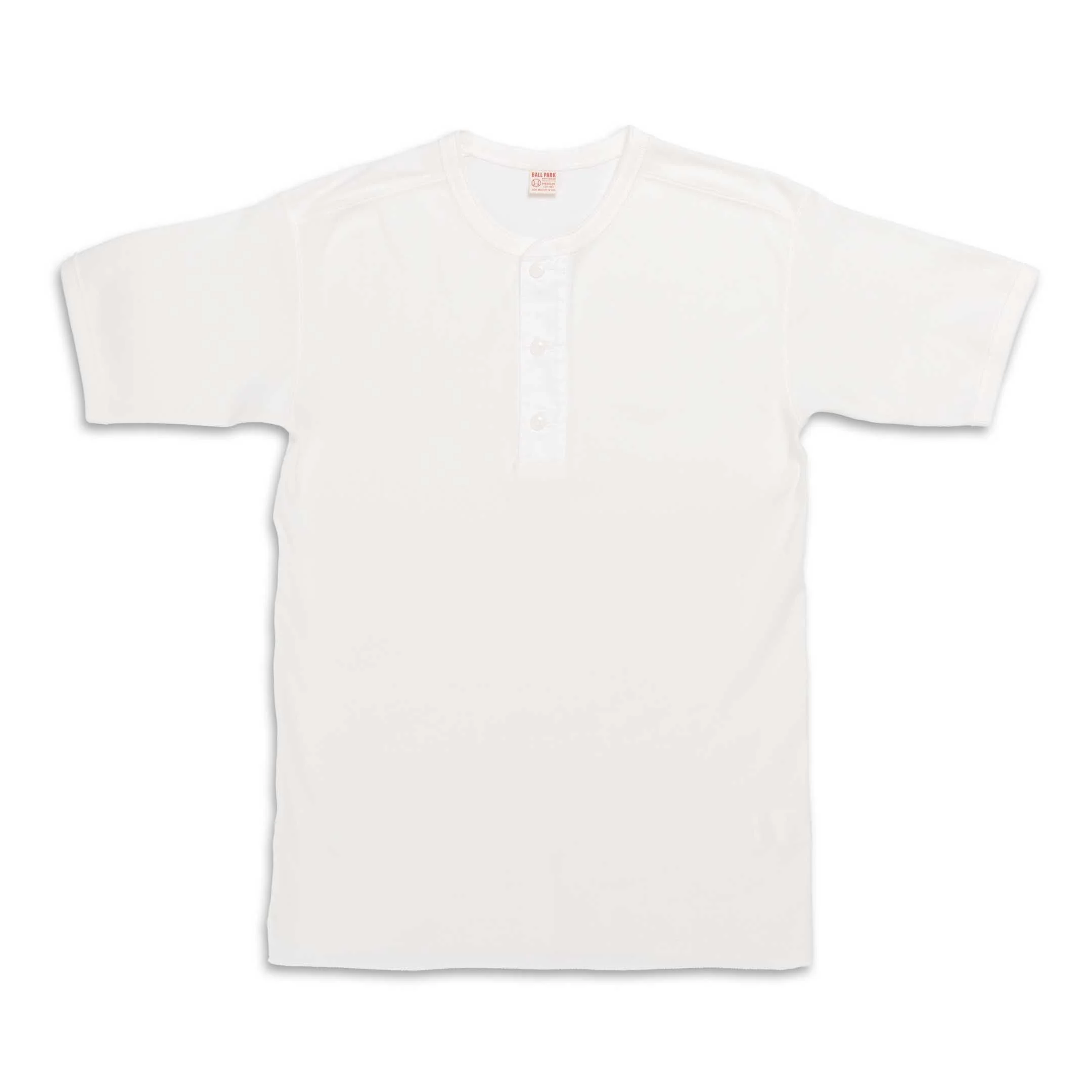 The Real McCoy's Union Henley Undershirt S/S White