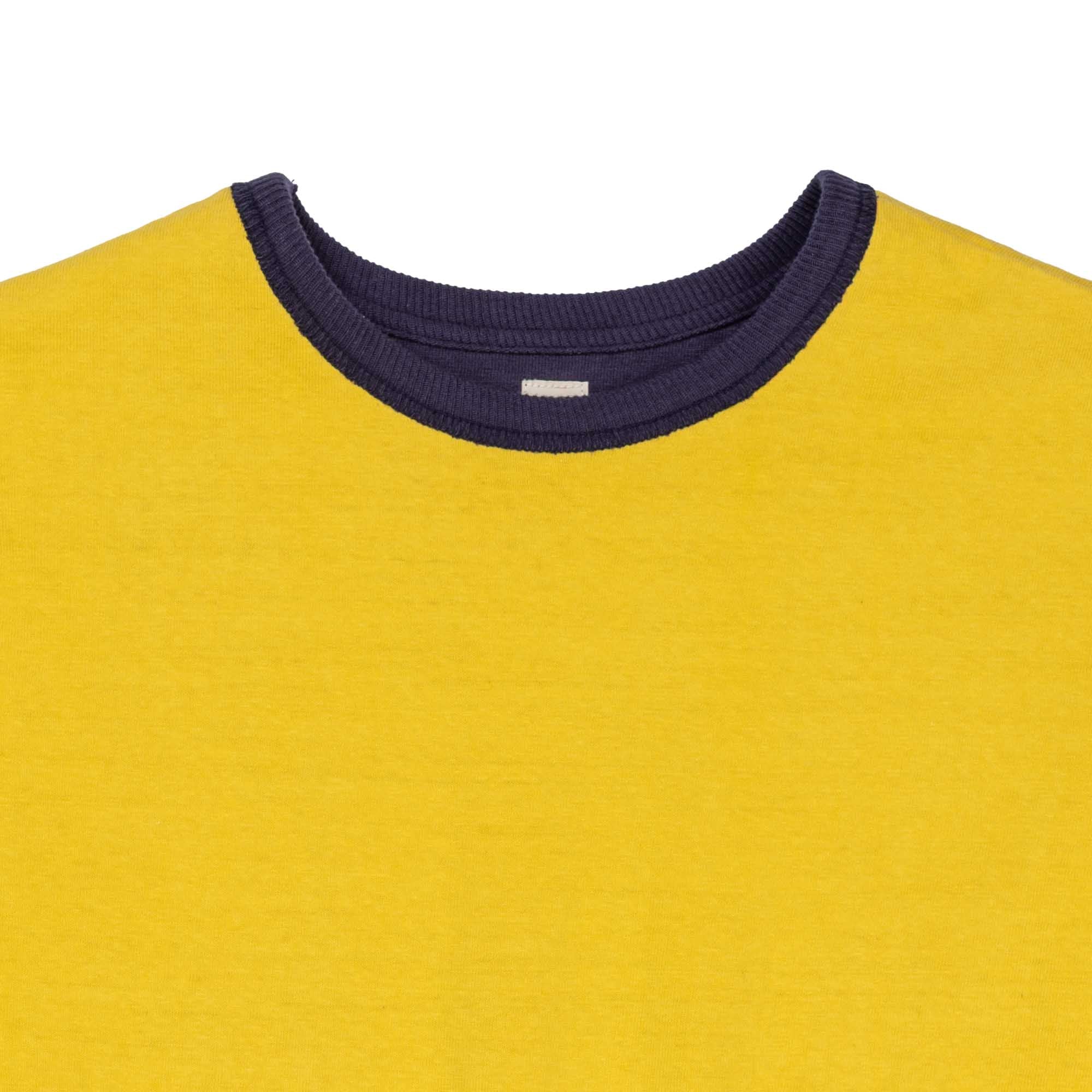 The Real McCoy's USN Reversible T-shirt Navy/Yellow - Image 5